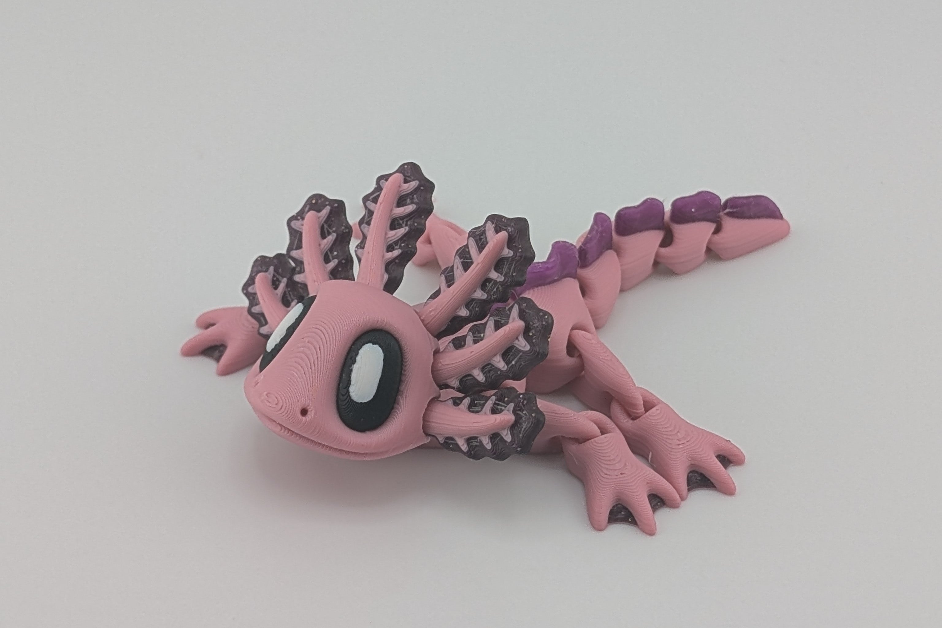 Pink Axolotl Magnet Flexi Fidget– Amphibian Friend