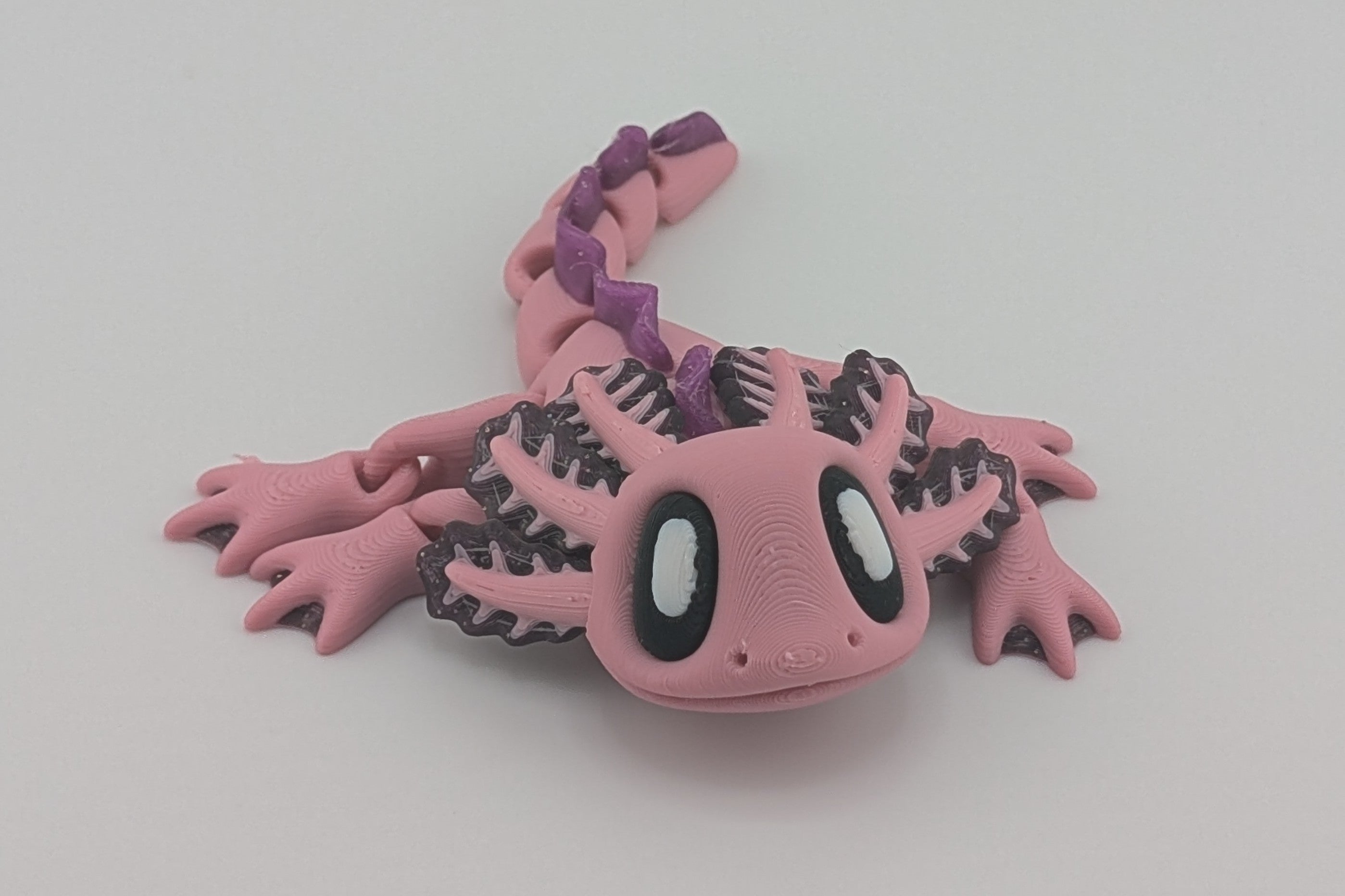 Pink Axolotl Magnet Flexi Fidget– Amphibian Friend