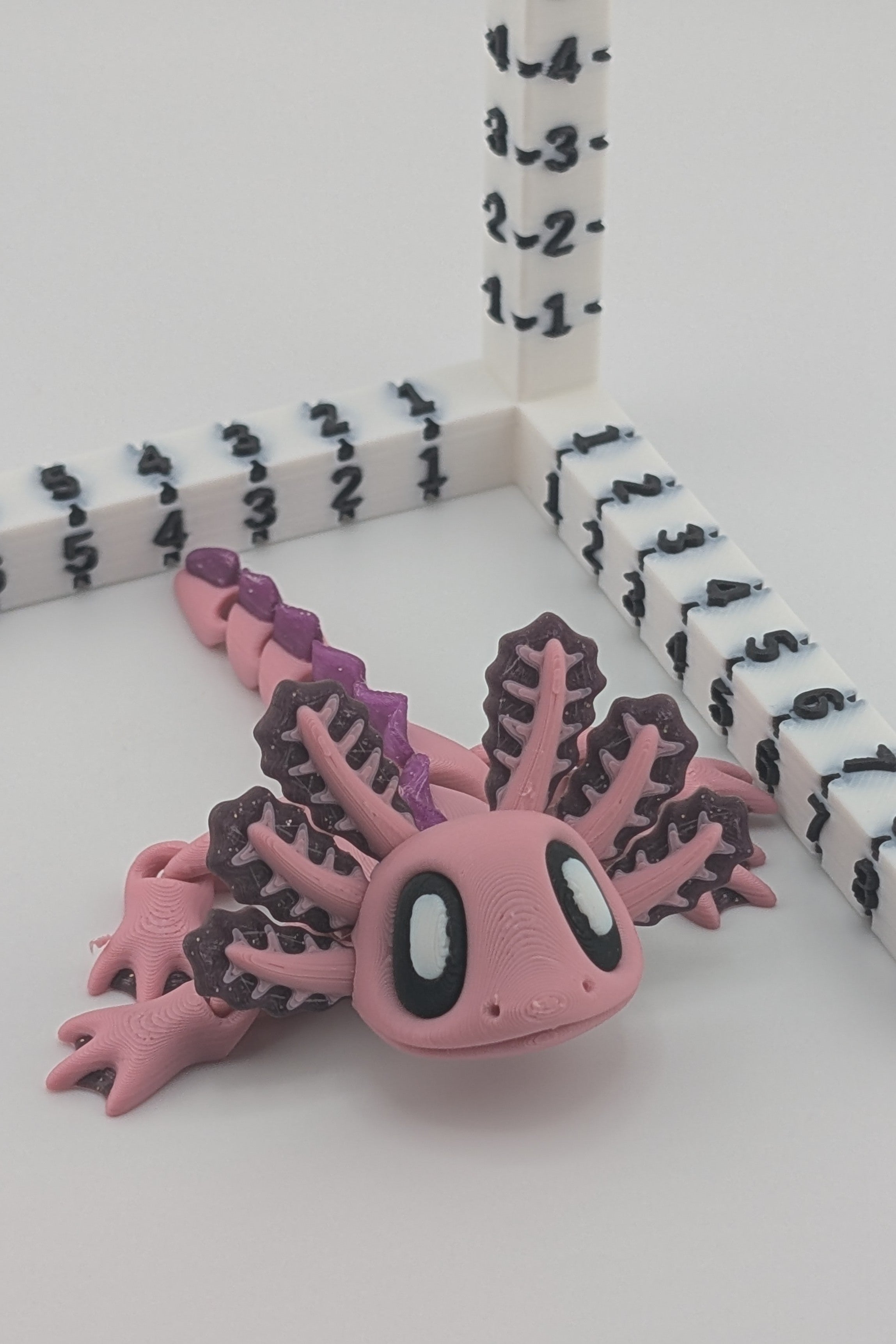 Pink Axolotl Magnet Flexi Fidget– Amphibian Friend