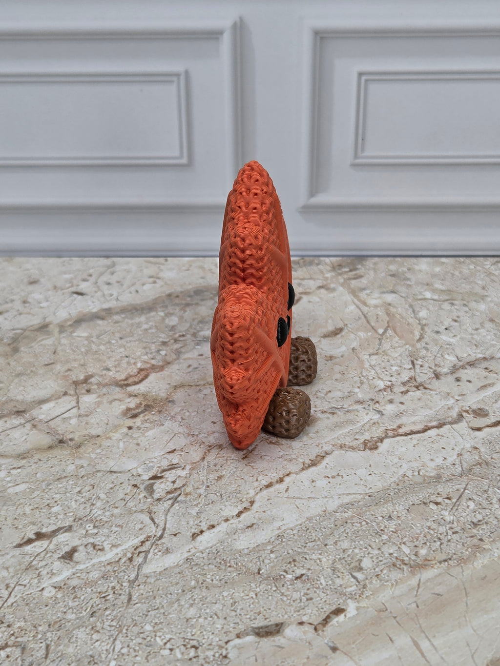 2.4" Faux Crochet Maple Leaf Figurine 3D Printed Knit Autumn Desk Pet Fall Tiered Tray Decor