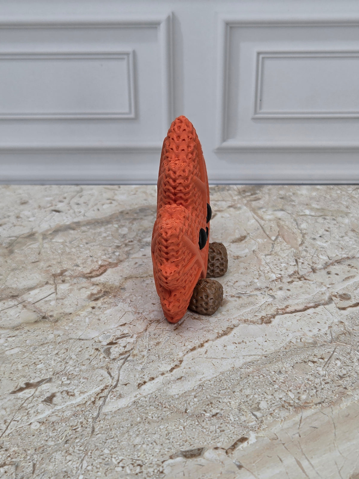 2.4" Faux Crochet Maple Leaf Figurine 3D Printed Knit Autumn Desk Pet Fall Tiered Tray Decor