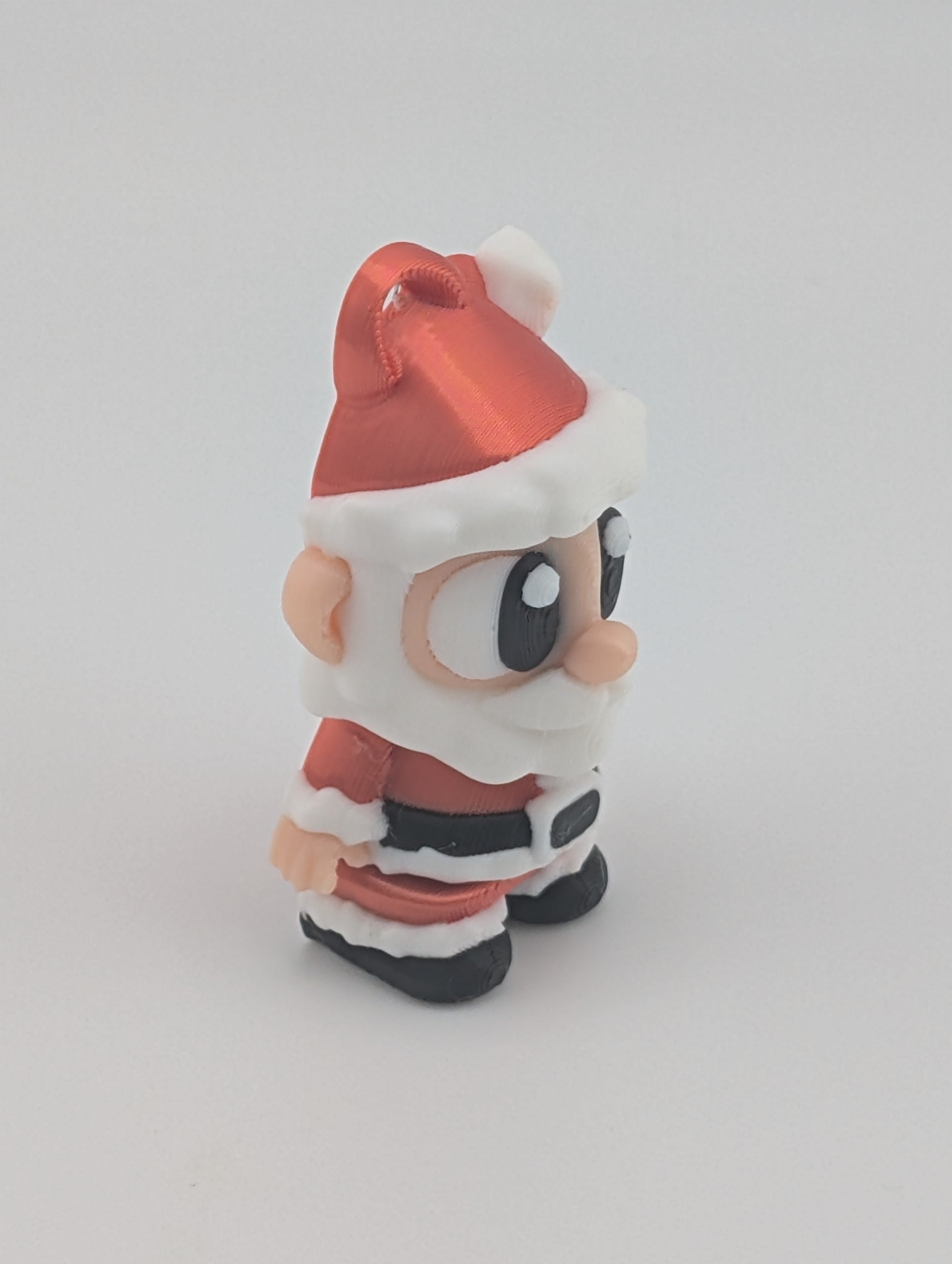 Cute Flexi Santa Keychain Figure 4"x2"x3"