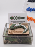 5.5 Inch Flexi Crocodile Keychain Articulated Chibi Alligator Fidget Buddy