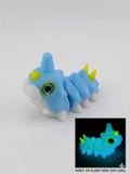 🪩✨ The "Rave-Worm" Triple-Glow Flexi! 🐛 Tri-Color Neon Fidget with Glass Eyes 🎶🌈