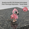 🦩💖 Mini Flexi-Flamingo Keychain Buddy! ✨ 2.38" Articulated "Strut-Star" Bag Charm 🌴🩰
