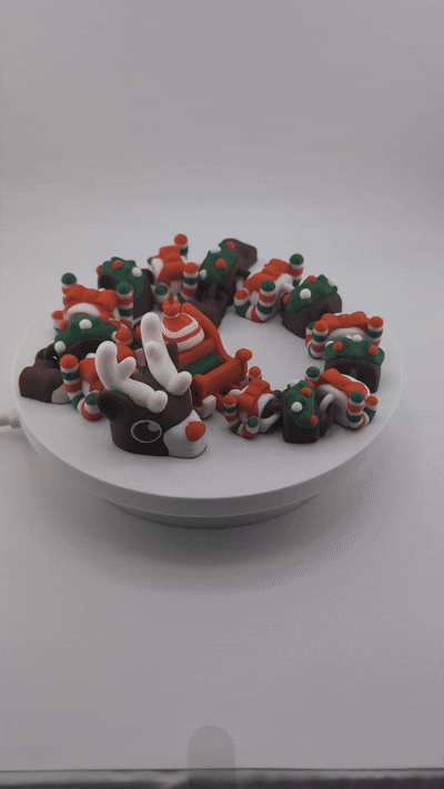 Cute Reindeer Dragon Red and Green - 16"