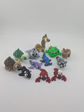 Mini Flexi Pack – 12-Piece 3D Printed Animal Set