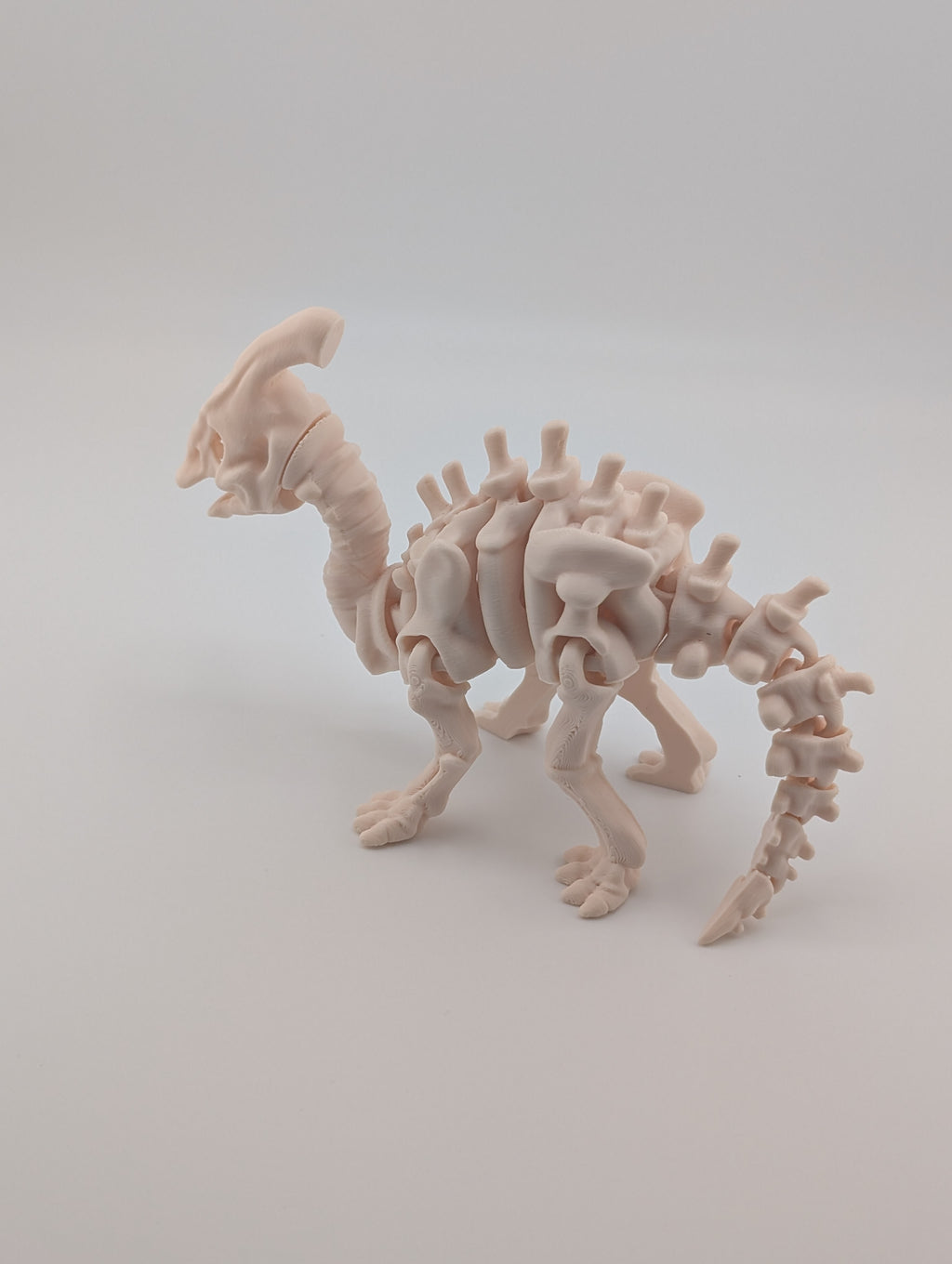 Flexi Skeleton Parasaurolophus – 3D Printed PLA Toy
