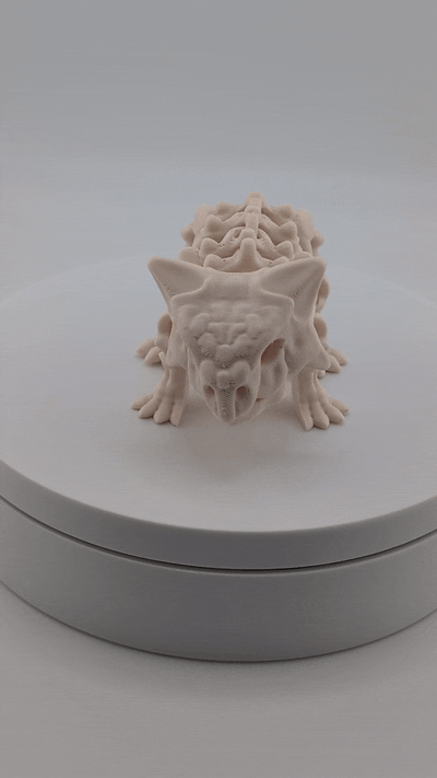 Flexi Skeleton Ankylosaurus – 3D Printed PLA Toy