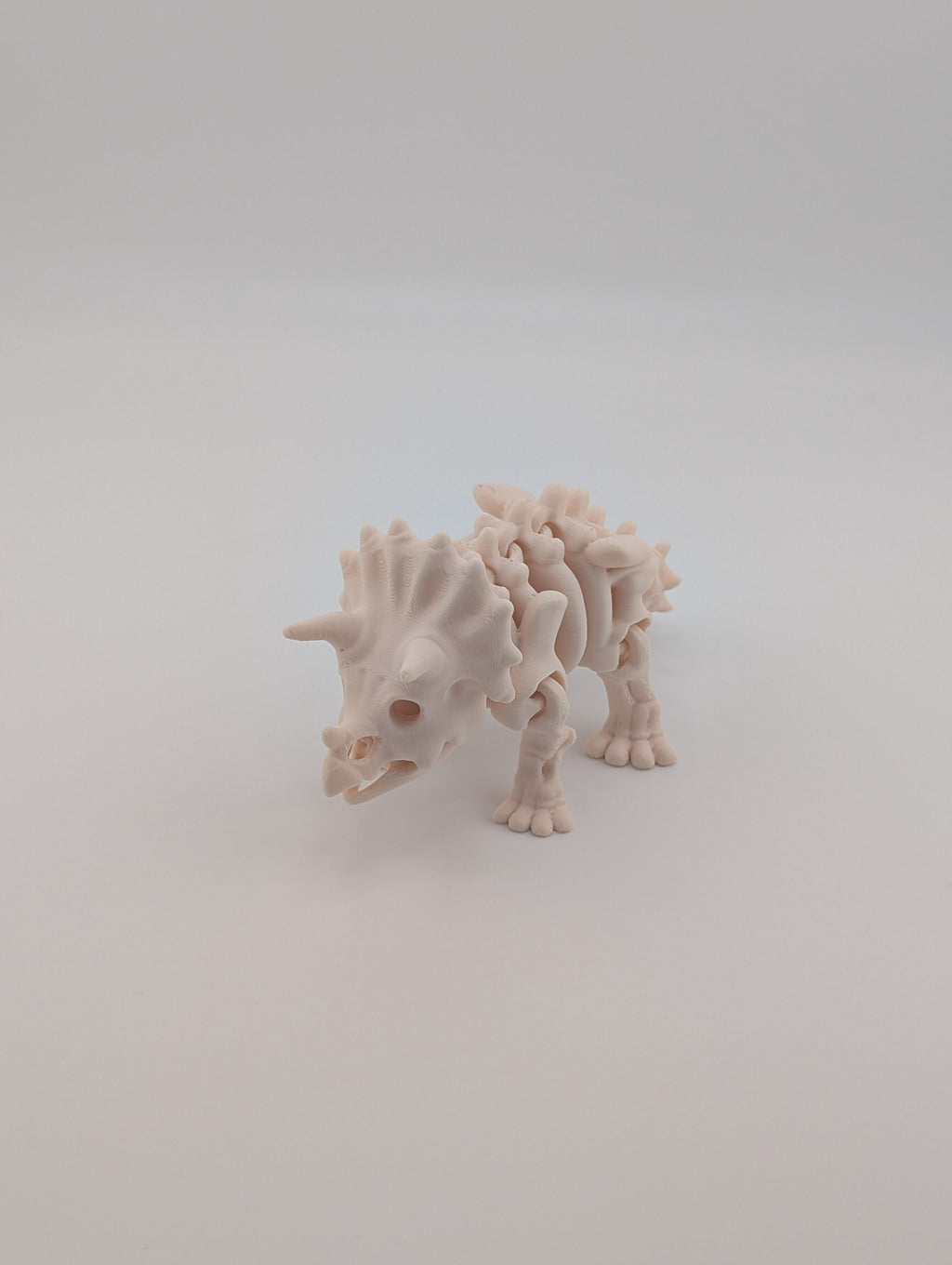 Flexi Skeleton Triceratops – 3D Printed PLA Toy