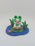 Ducky Frog Pond – Whimsical PLA Figurine