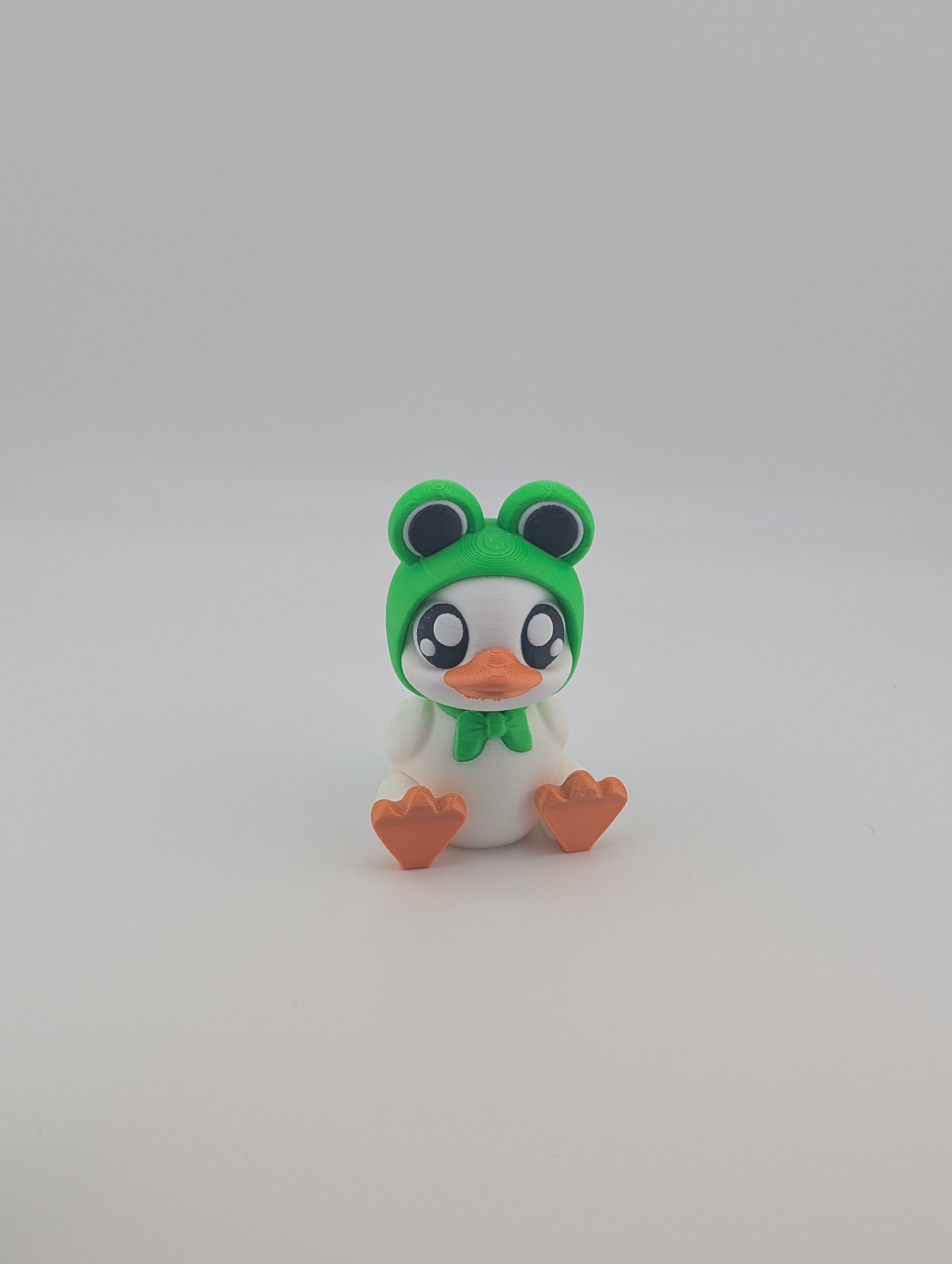 Ducky Frog Pond – Whimsical PLA Figurine