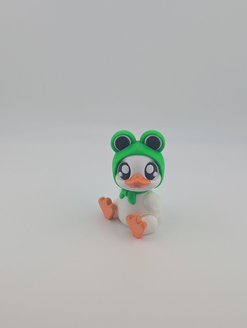 Ducky Frog Pond – Whimsical PLA Figurine
