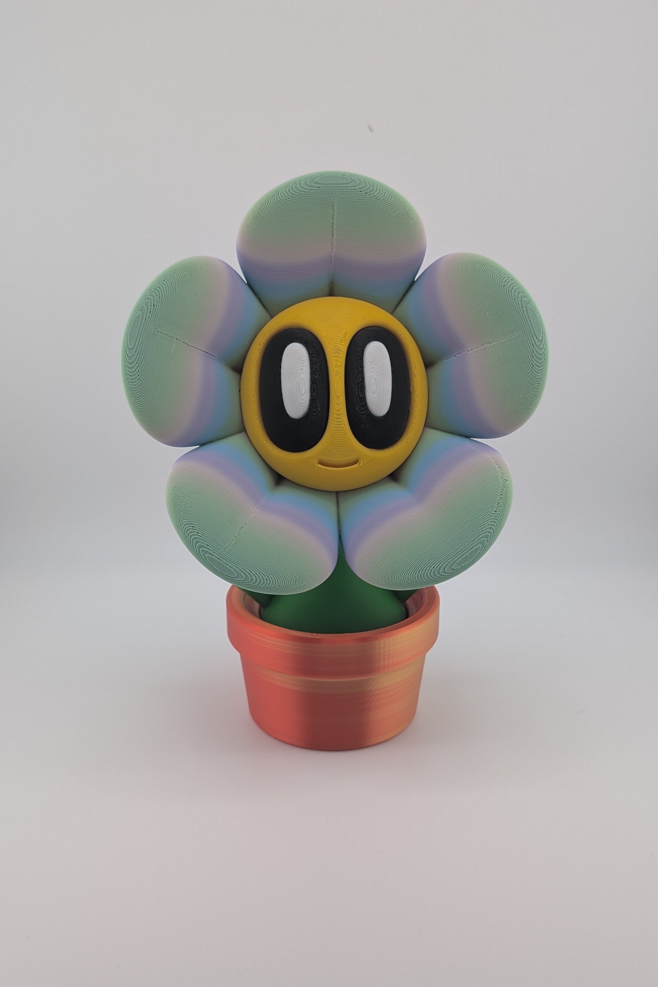 Whimsical PLA Flower Figurine – 8" Tall