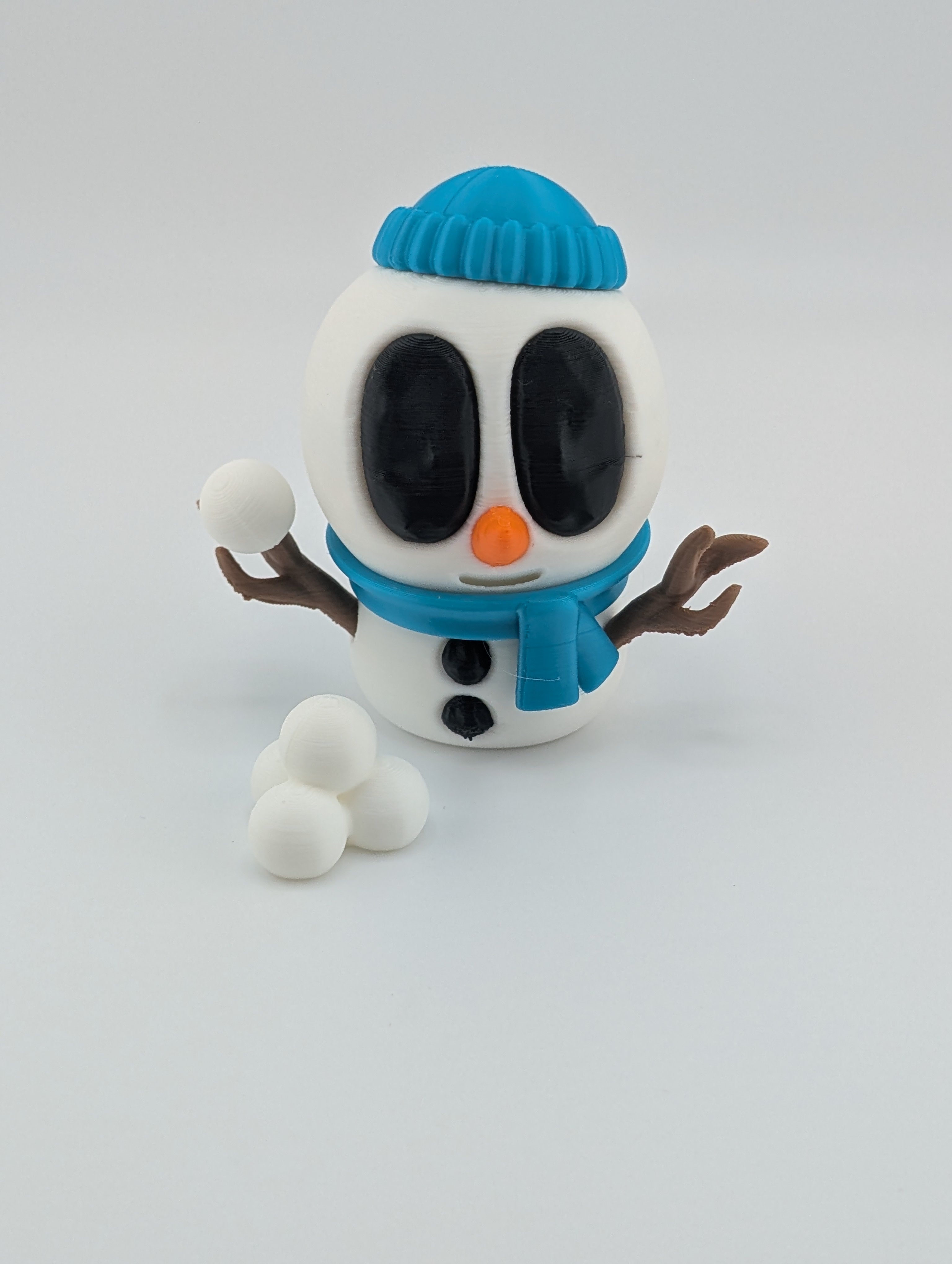Snowblob with Snowballs – Winter Decor (3.25" Tall)