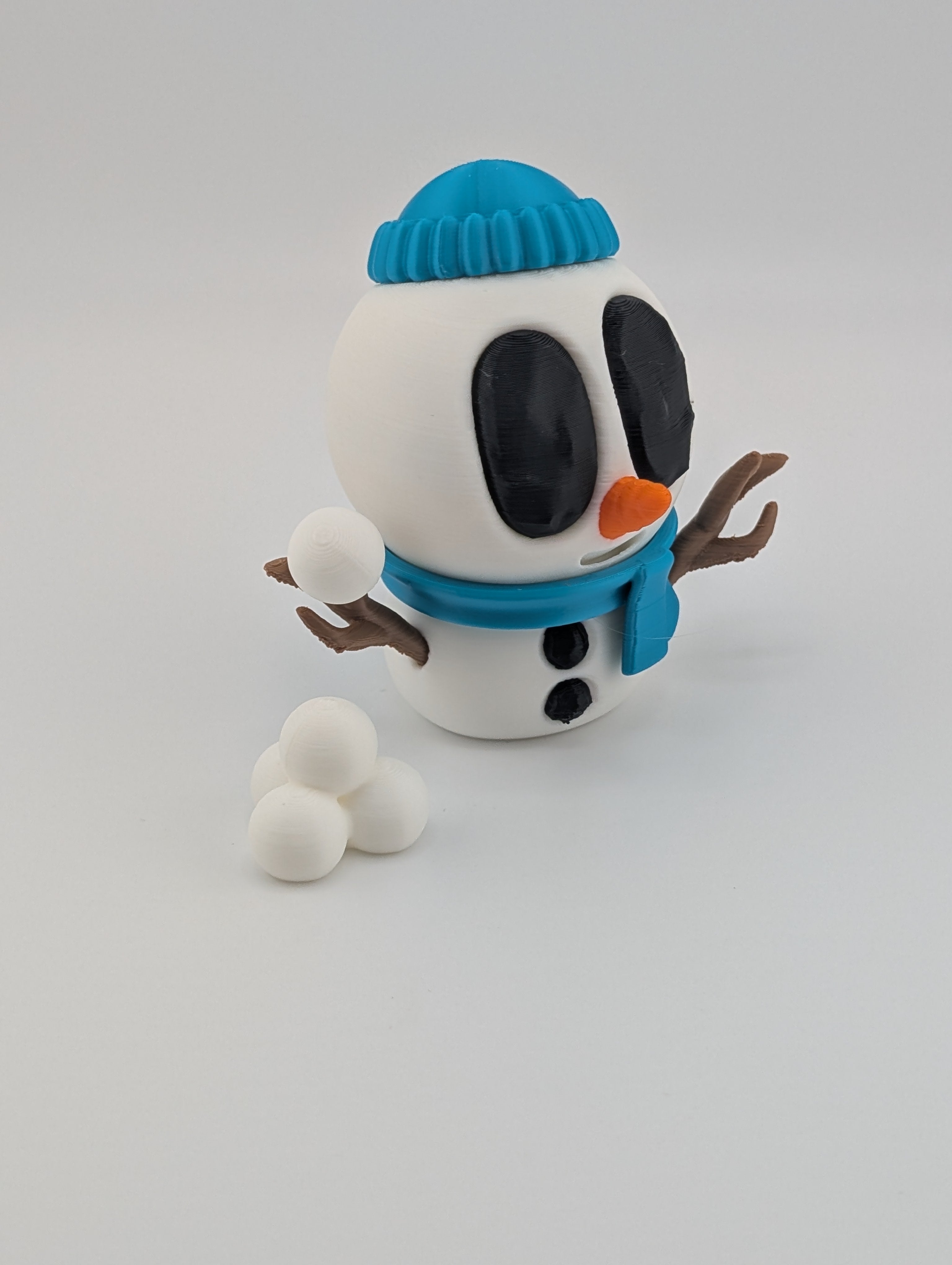 Snowblob with Snowballs – Winter Decor (3.25" Tall)