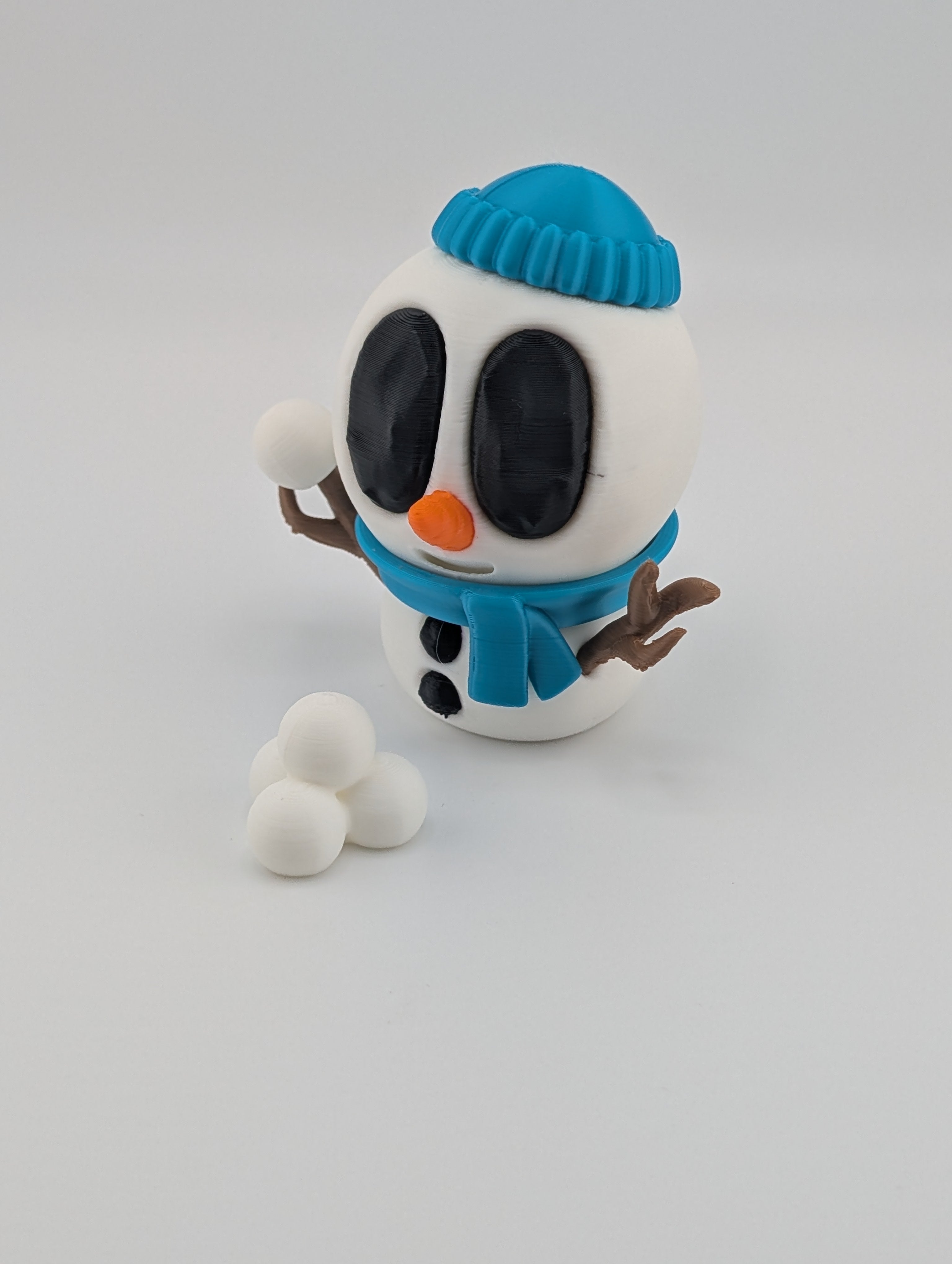 Snowblob with Snowballs – Winter Decor (3.25" Tall)