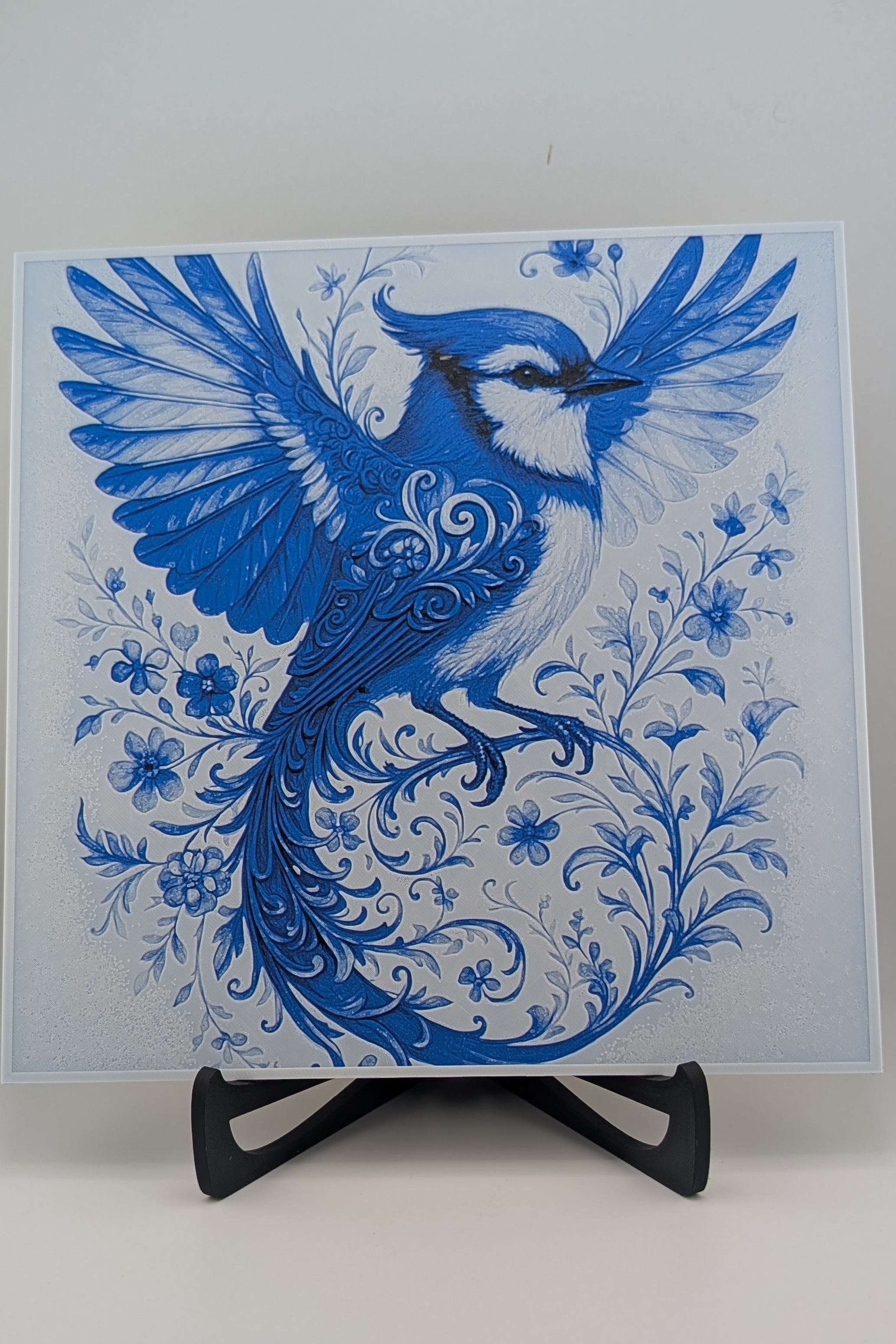 Bluebird Hueforge Art Panel – 9.45"x9.45"