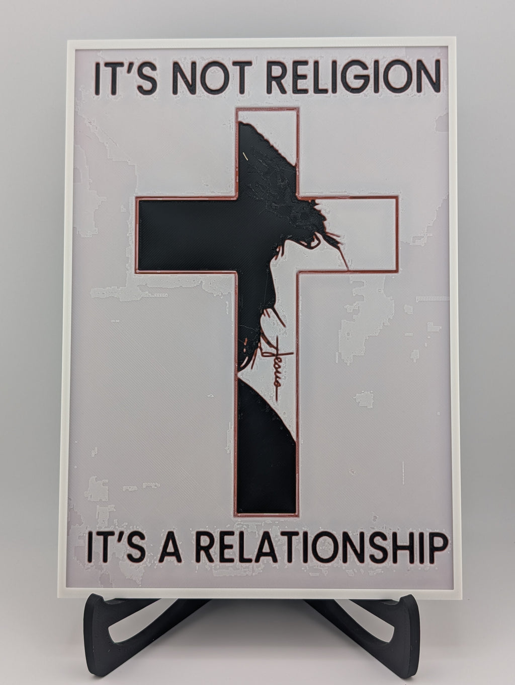 Hueforge Christian Wall Art – It’s Not Religion, It’s a Relationship