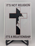 Hueforge Christian Wall Art – It’s Not Religion, It’s a Relationship