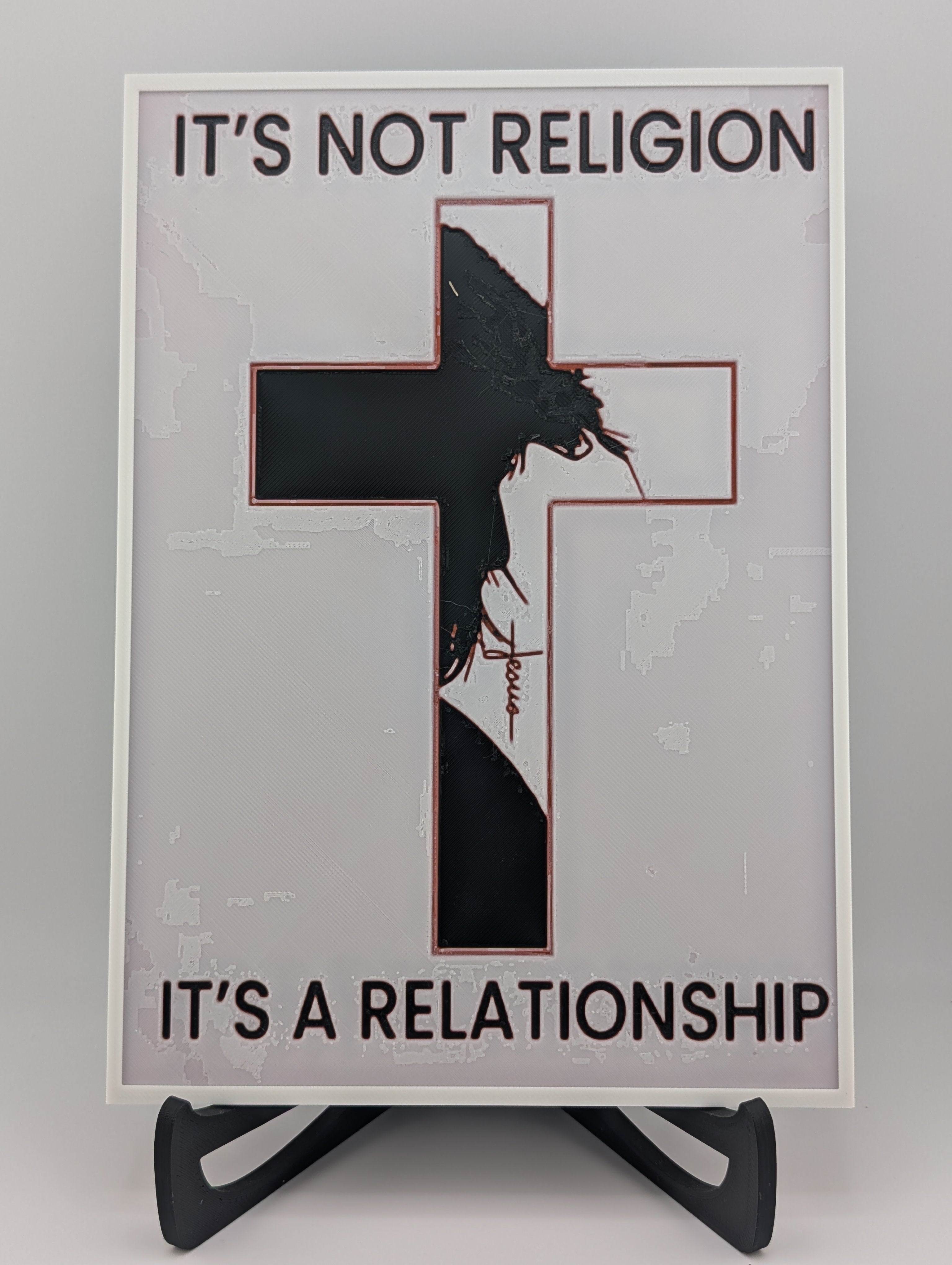 Hueforge Christian Wall Art – It’s Not Religion, It’s a Relationship