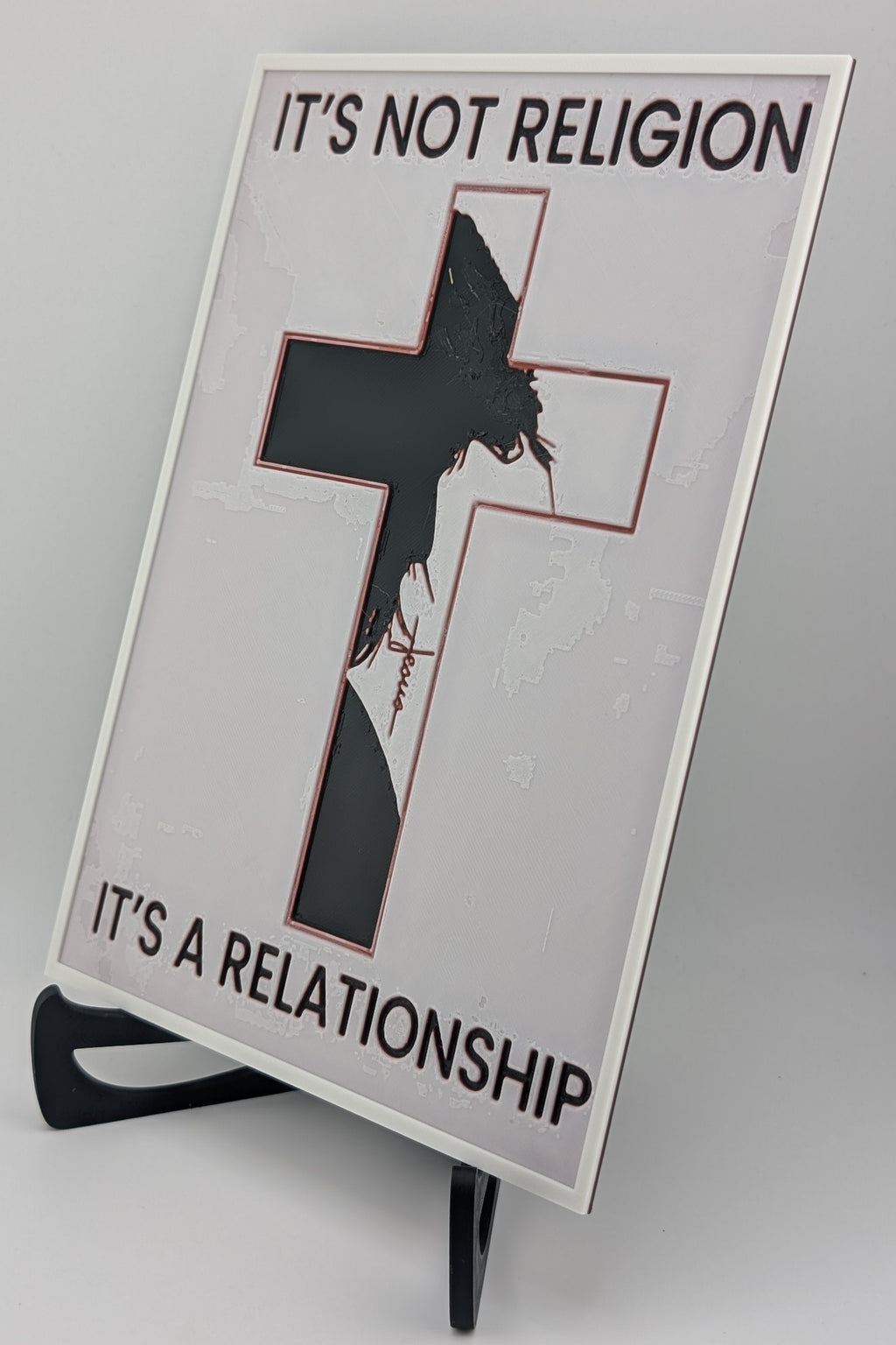 Hueforge Christian Wall Art – It’s Not Religion, It’s a Relationship