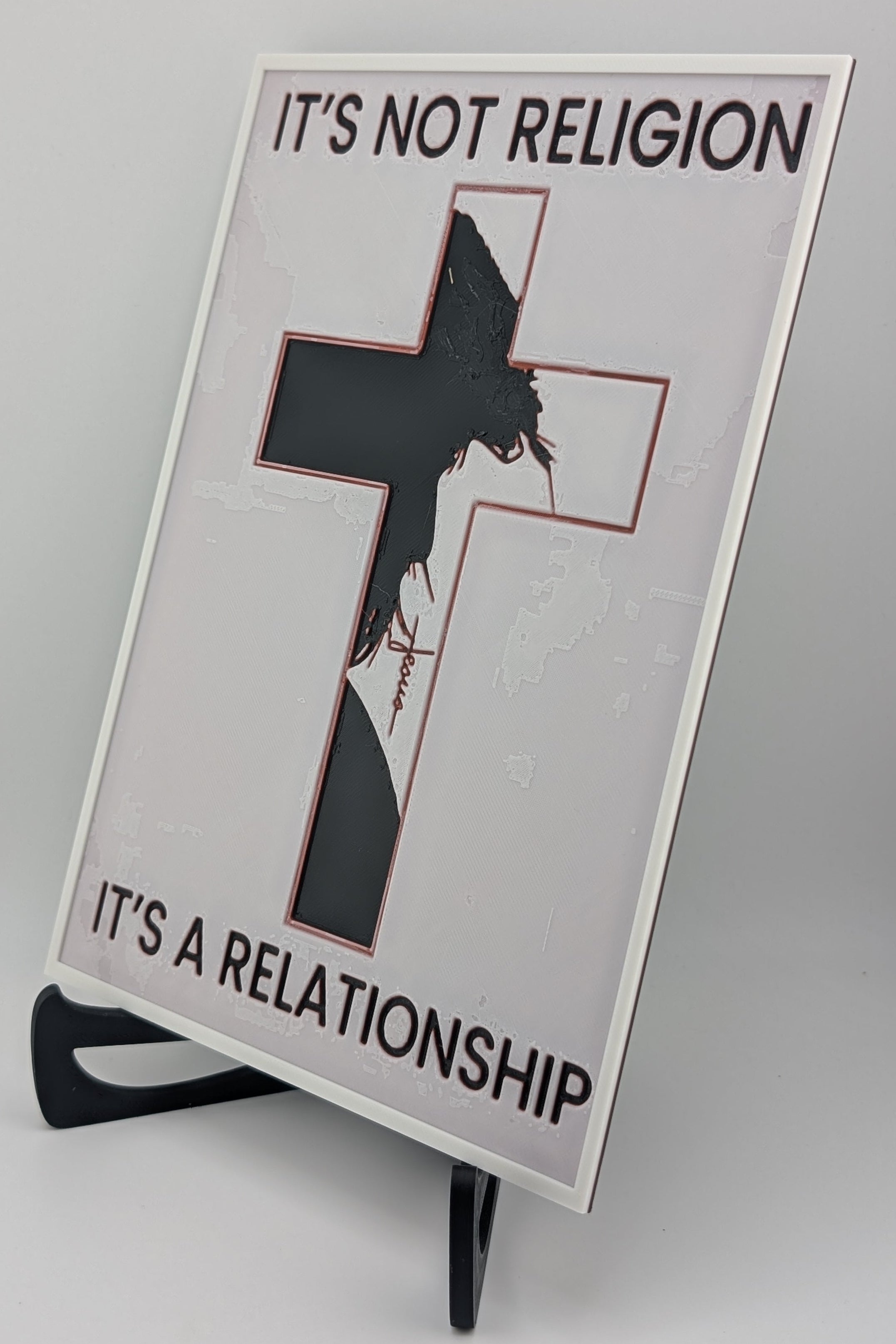 Hueforge Christian Wall Art – It’s Not Religion, It’s a Relationship