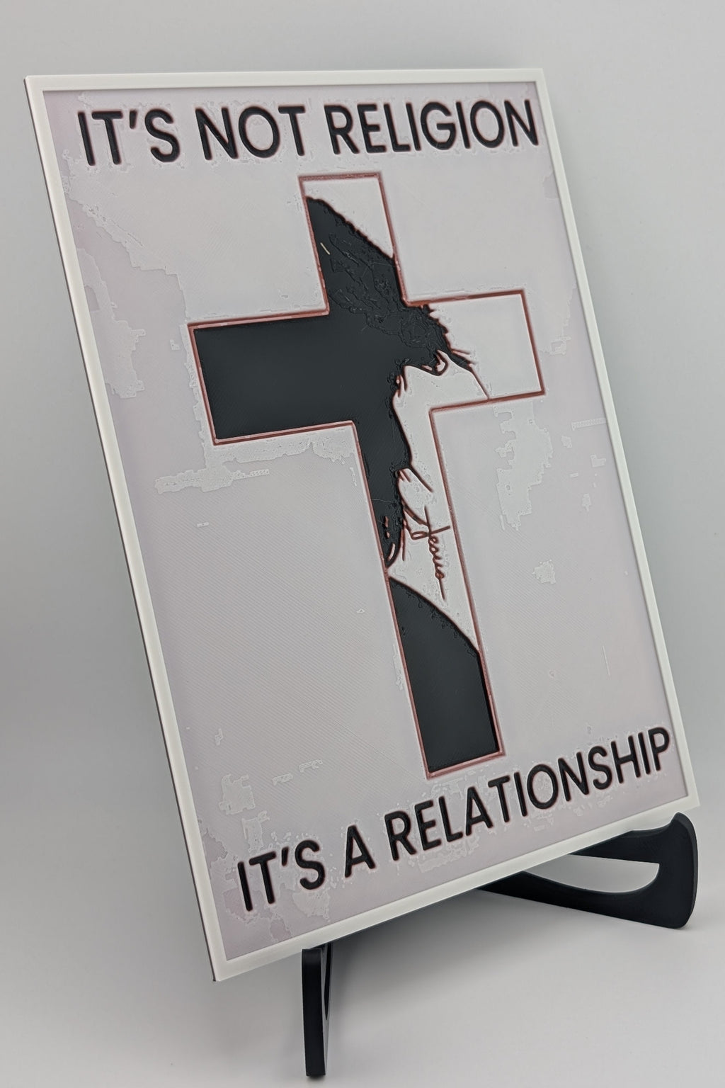 Hueforge Christian Wall Art – It’s Not Religion, It’s a Relationship