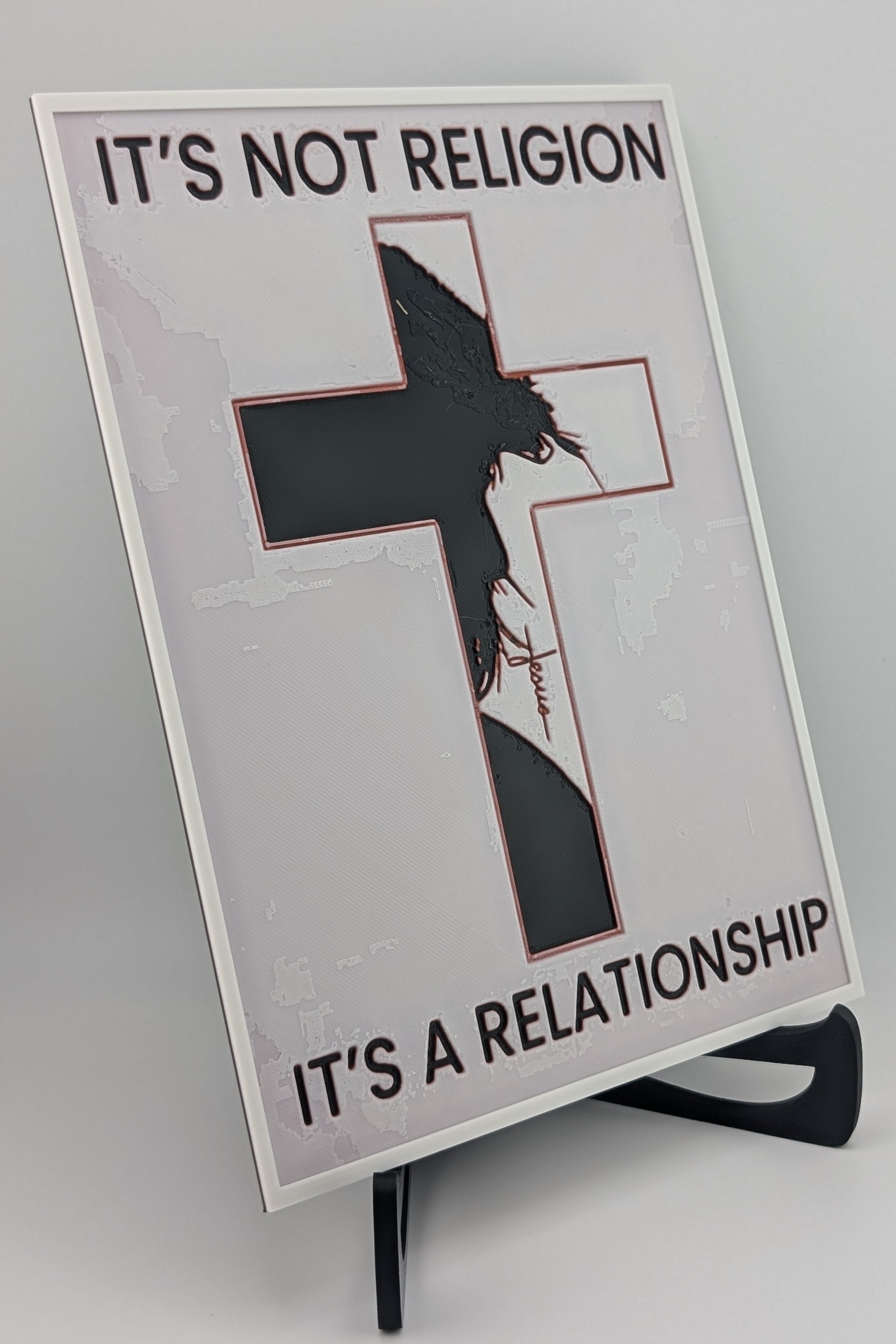 Hueforge Christian Wall Art – It’s Not Religion, It’s a Relationship