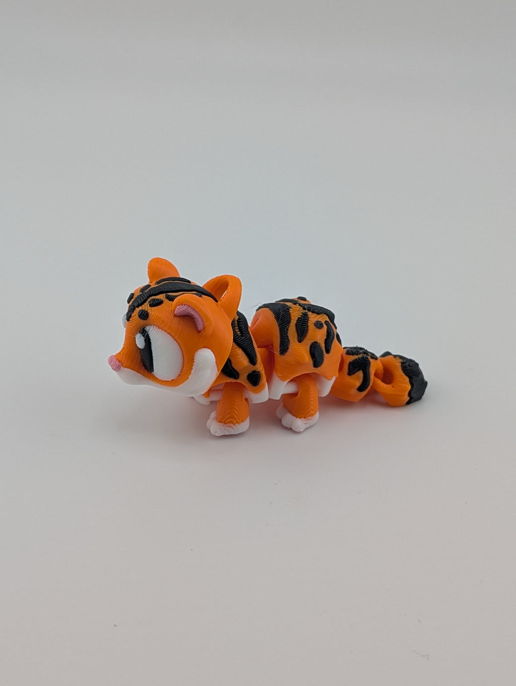 Mini Flexi Tiger Keychain  Fidget Toy for All Ages
