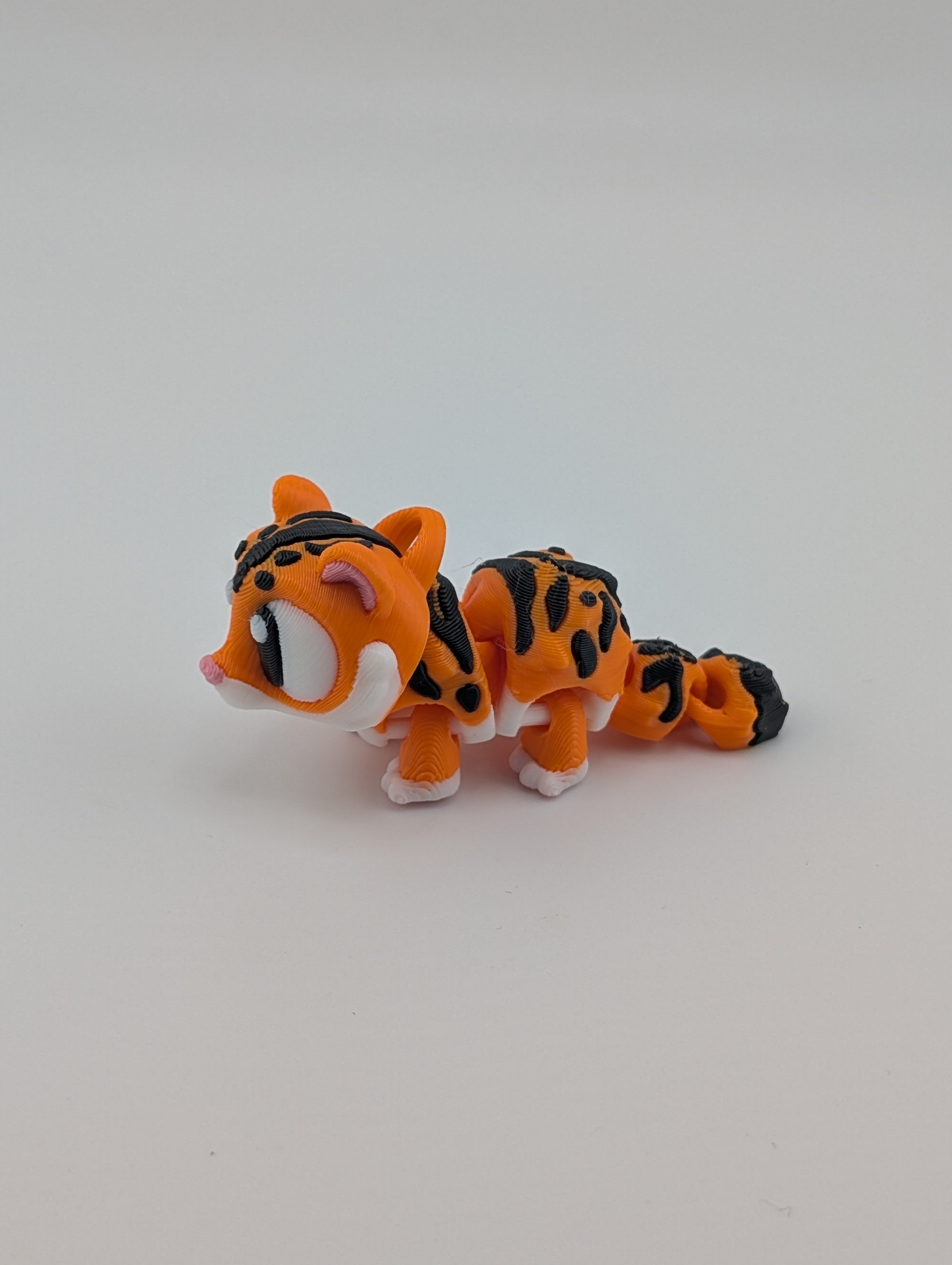 Mini Flexi Tiger Keychain  Fidget Toy for All Ages