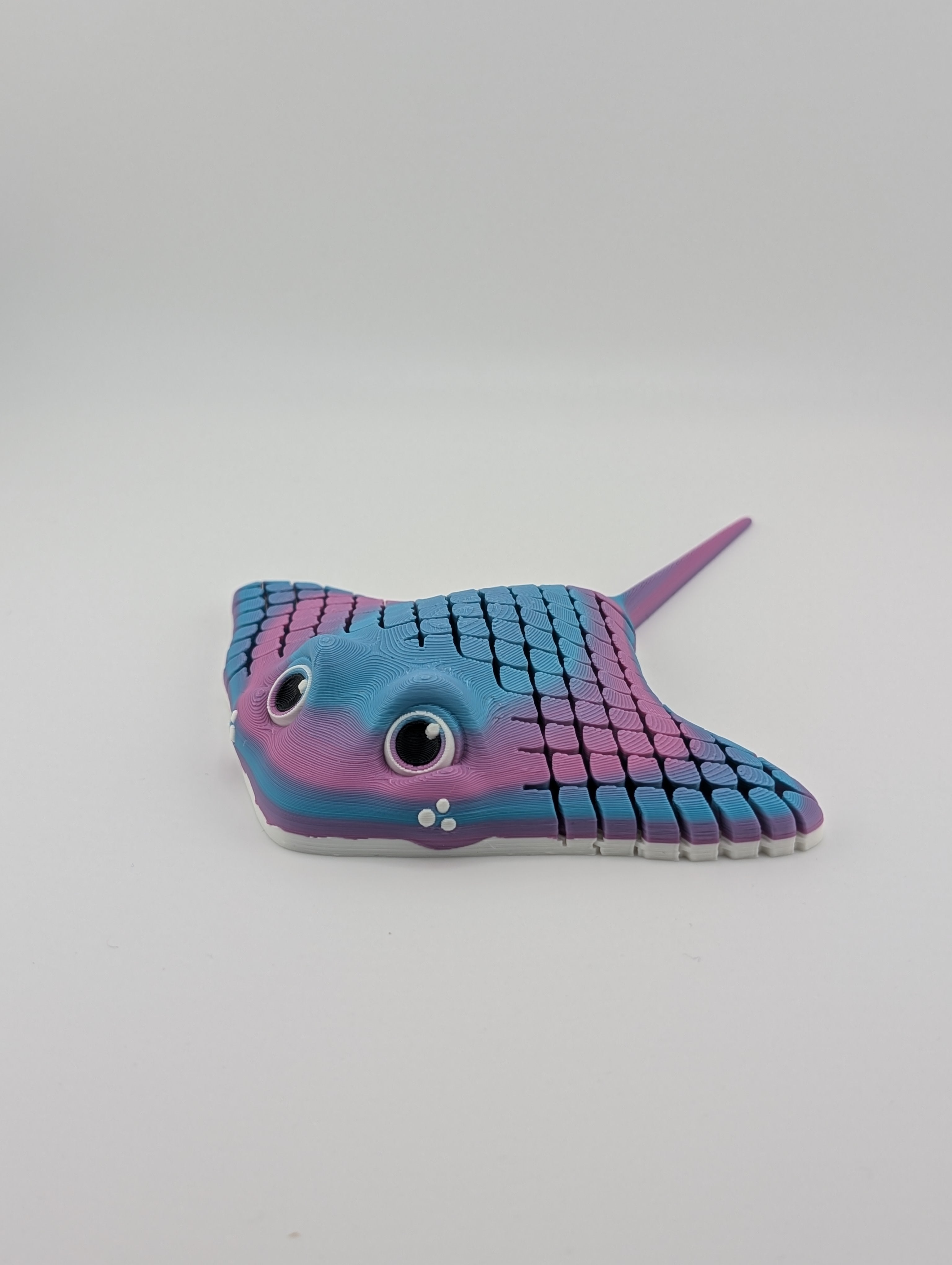 Flexi Manta Ray Fidget Toy Articulated Sea Creature Made from PLA Plastic