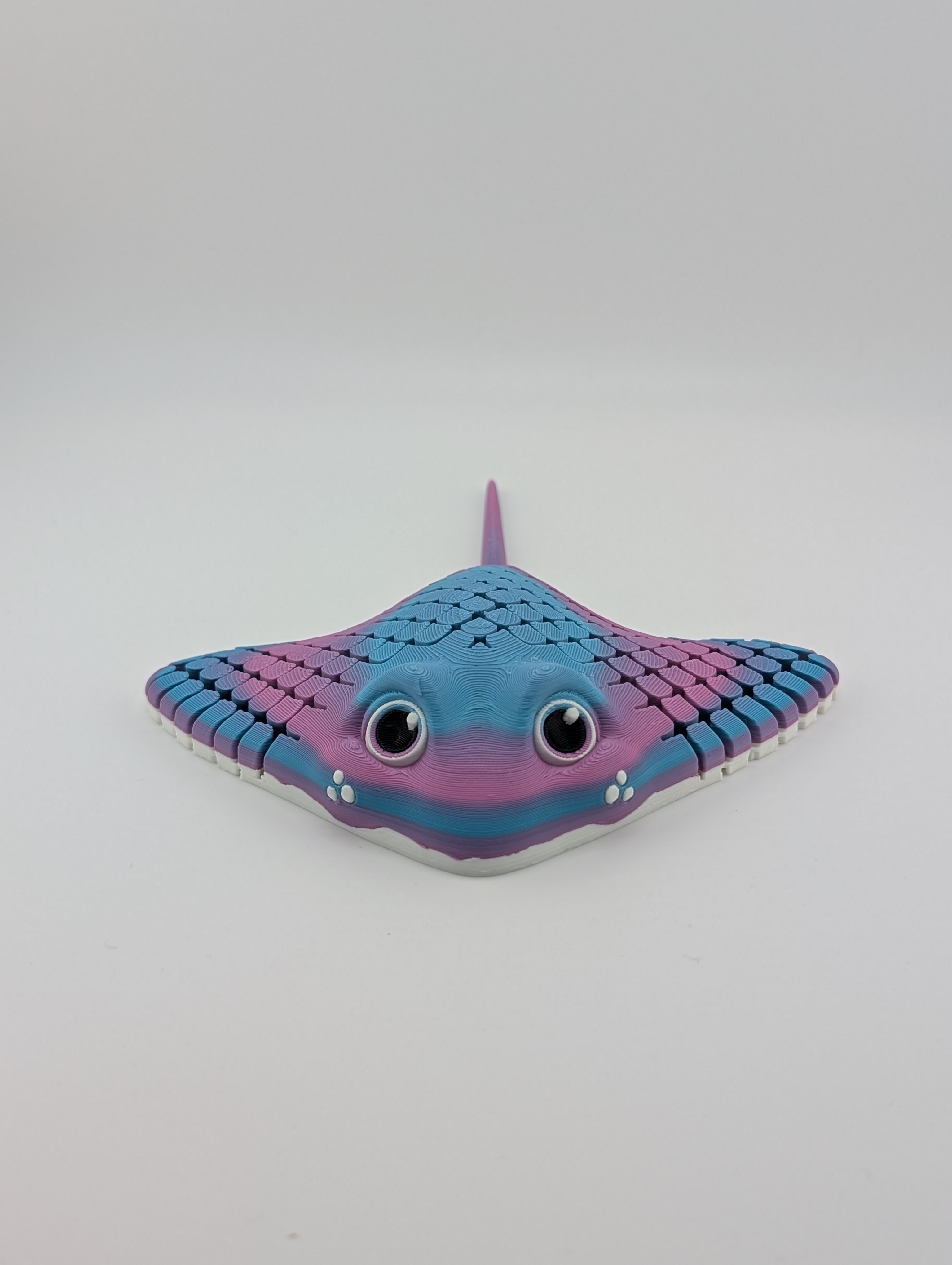 Flexi Manta Ray Fidget Toy Articulated Sea Creature Made from PLA Plastic