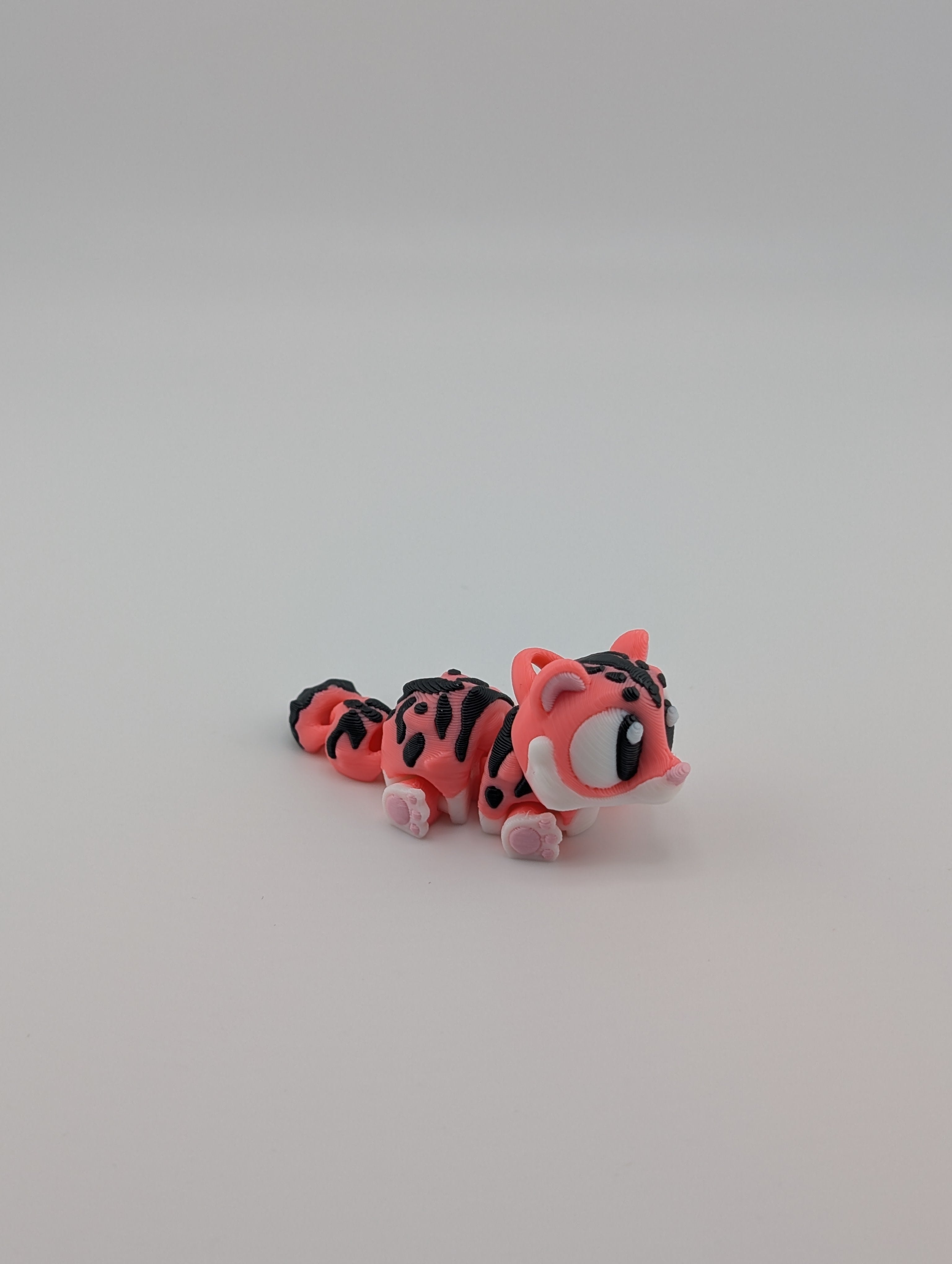 Mini Flexi Tiger Keychain  Fidget Toy for All Ages