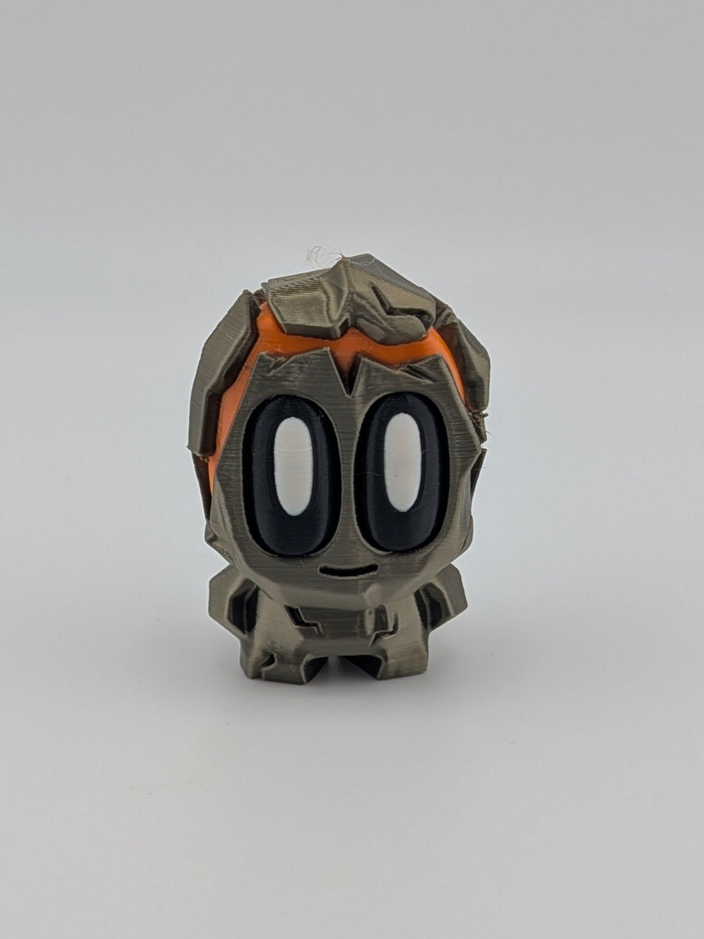 🪨🔥 2.2" Lava Rock Pet | Shimmering Bronze & Orange "Molten" Desk Companion 🌋📦