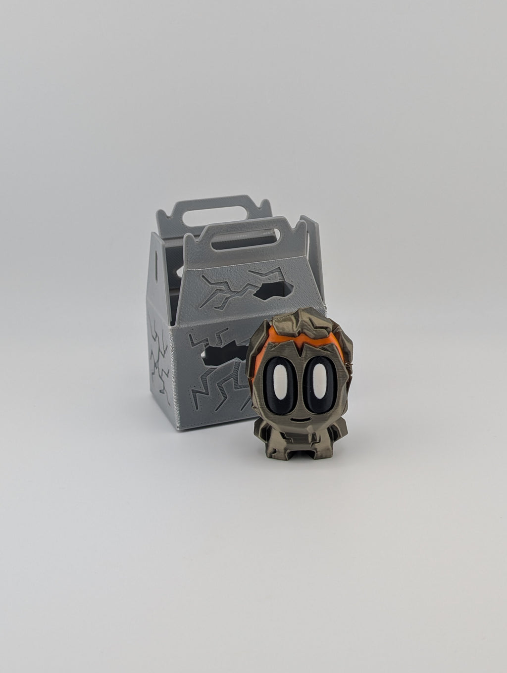 Bloblab Prehistoric Series – Lava Rock Pet (Silk Bronze PLA)