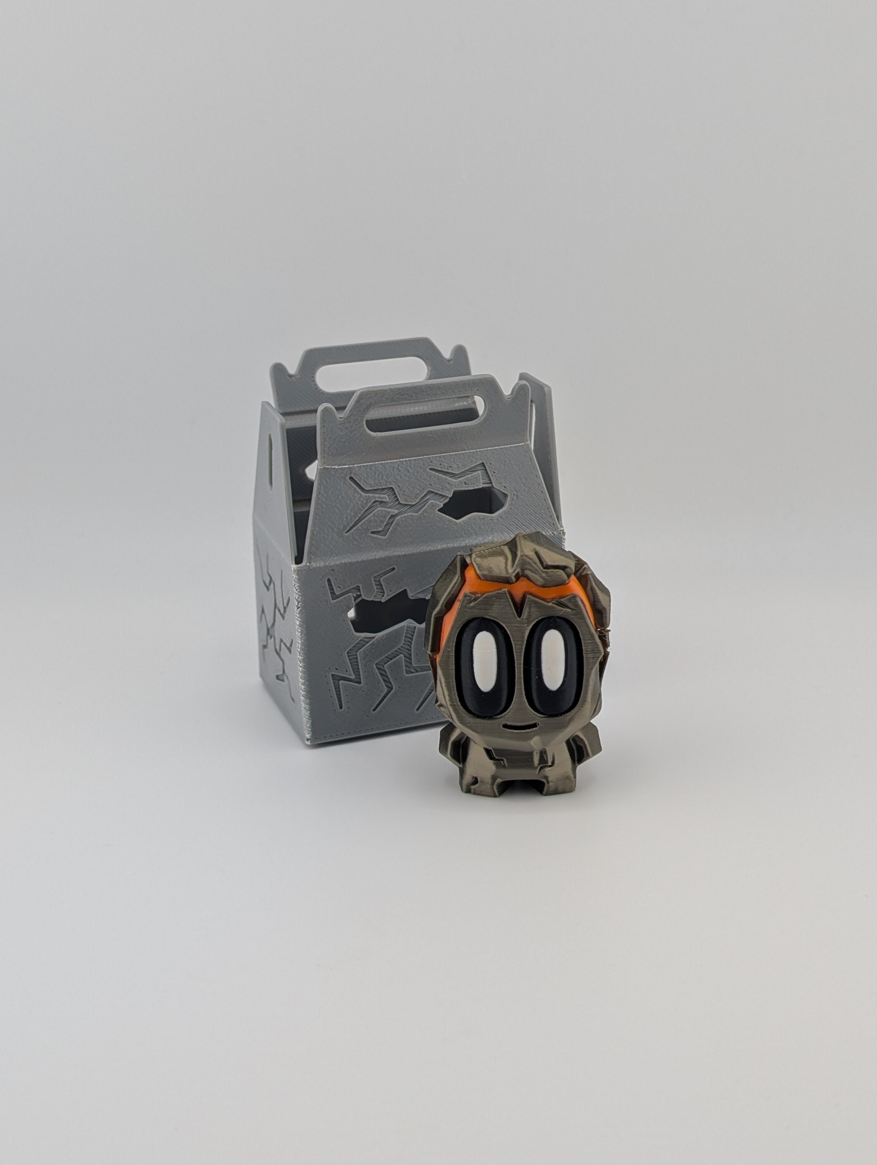 Bloblab Prehistoric Series – Lava Rock Pet (Silk Bronze PLA)