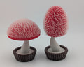 Whimsical UV-Reactive Mushroom Decor – PLA 3D Printed Fidget Toy (Set of 2)