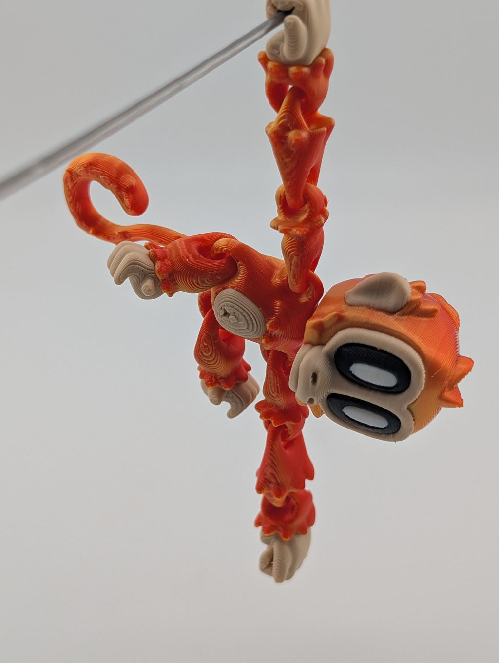 Articulated Monkey Toy – Hanging Fidget Keychain for Kids 3+
