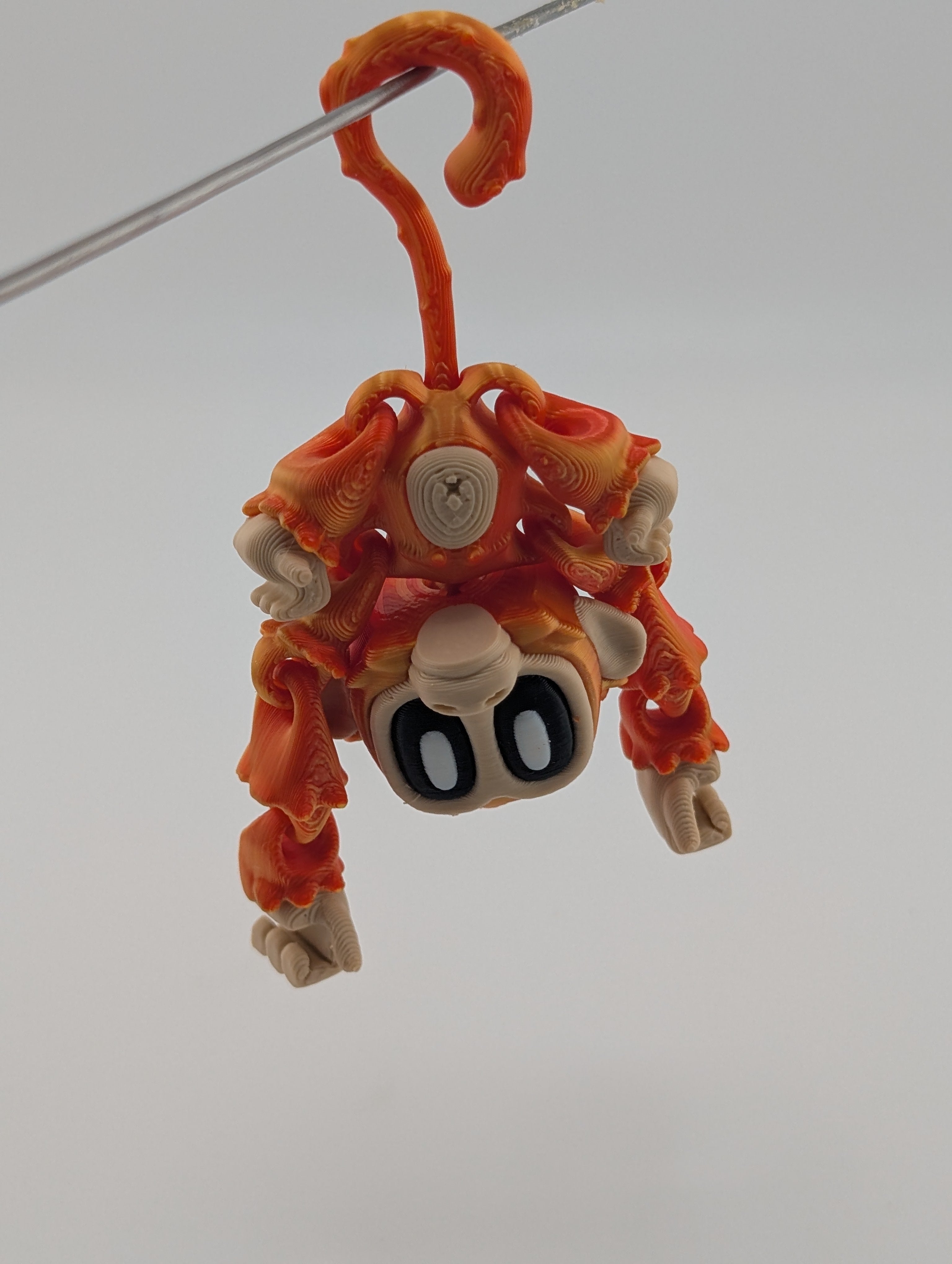 Articulated Monkey Toy – Hanging Fidget Keychain for Kids 3+