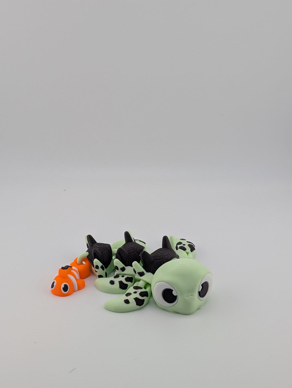 Mint Turtle Dragon Fidget Toy – Sensory-Friendly PLA Creature (5.25")