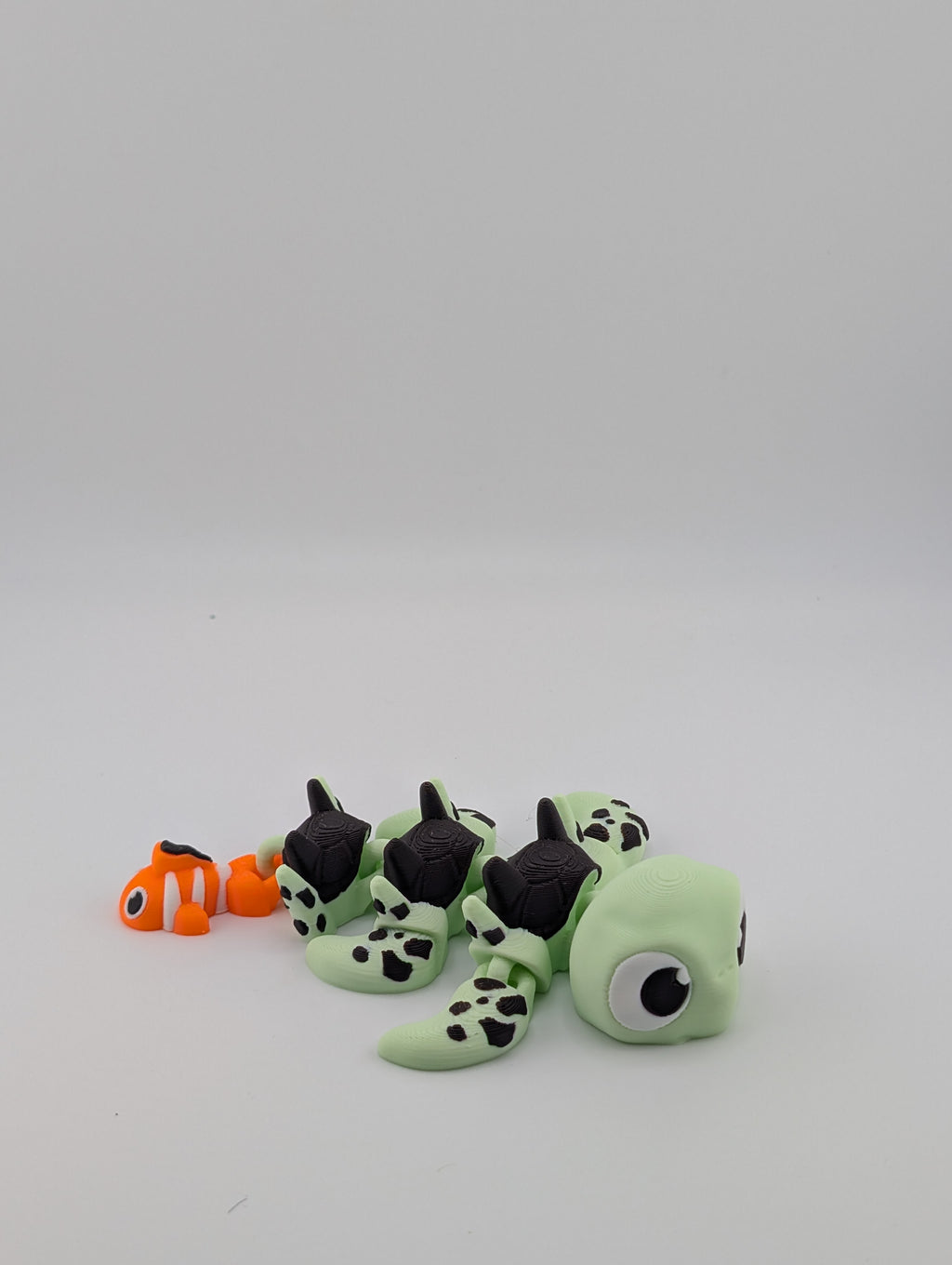 Mint Turtle Dragon Fidget Toy – Sensory-Friendly PLA Creature (5.25")