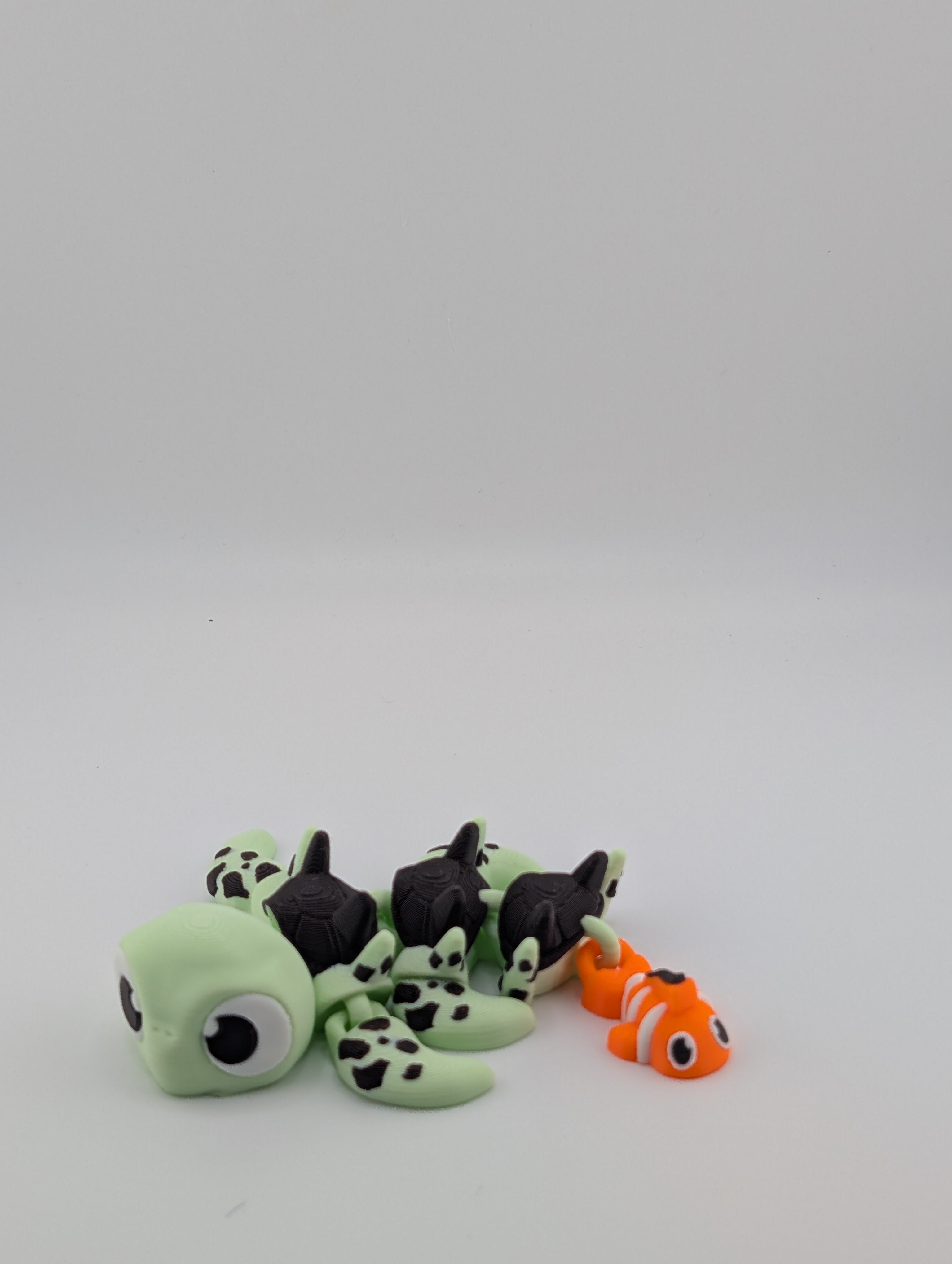Mint Turtle Dragon Fidget Toy – Sensory-Friendly PLA Creature (5.25")