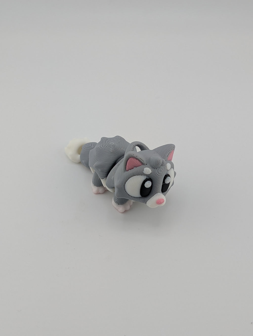 Flexi Cat Keychain Trio – Articulated 3" PLA Fidget Toy