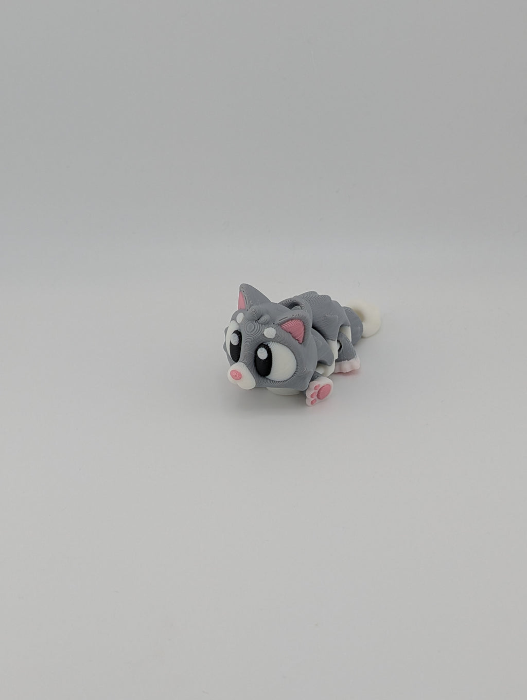 Flexi Cat Keychain Trio – Articulated 3" PLA Fidget Toy