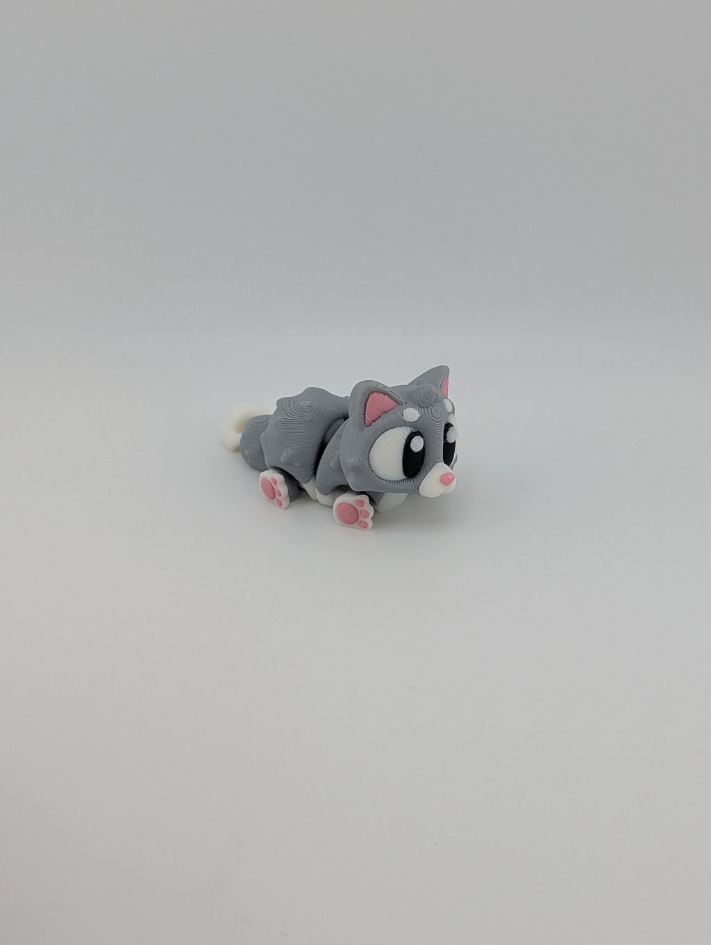 Flexi Cat Keychain Trio – Articulated 3" PLA Fidget Toy