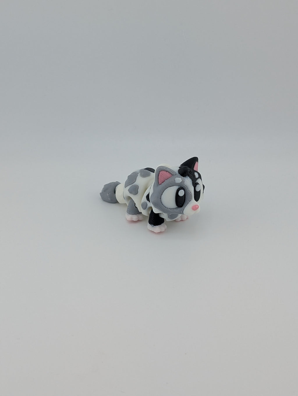 Flexi Cat Keychain Trio – Articulated 3" PLA Fidget Toy