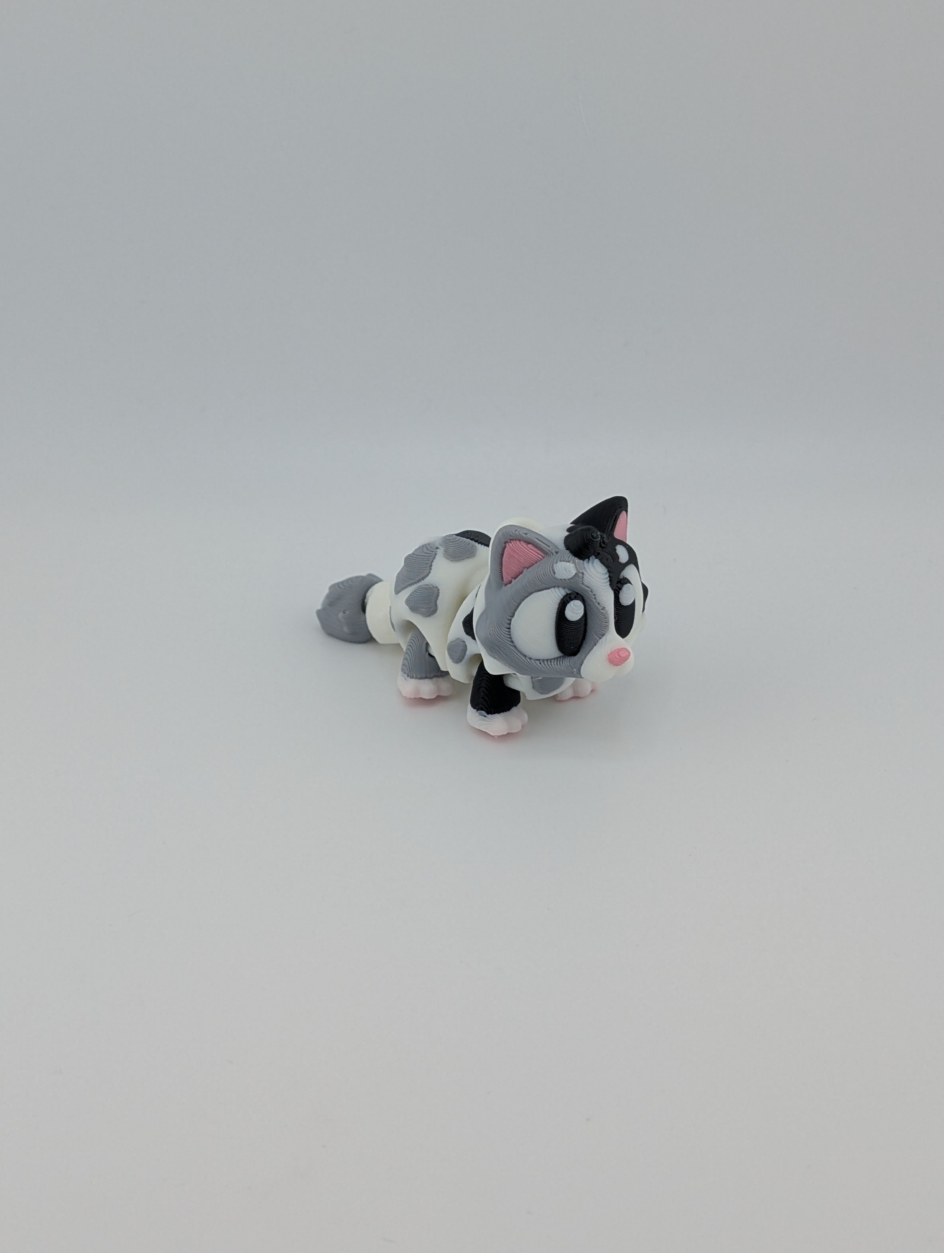 Flexi Cat Keychain Trio – Articulated 3" PLA Fidget Toy