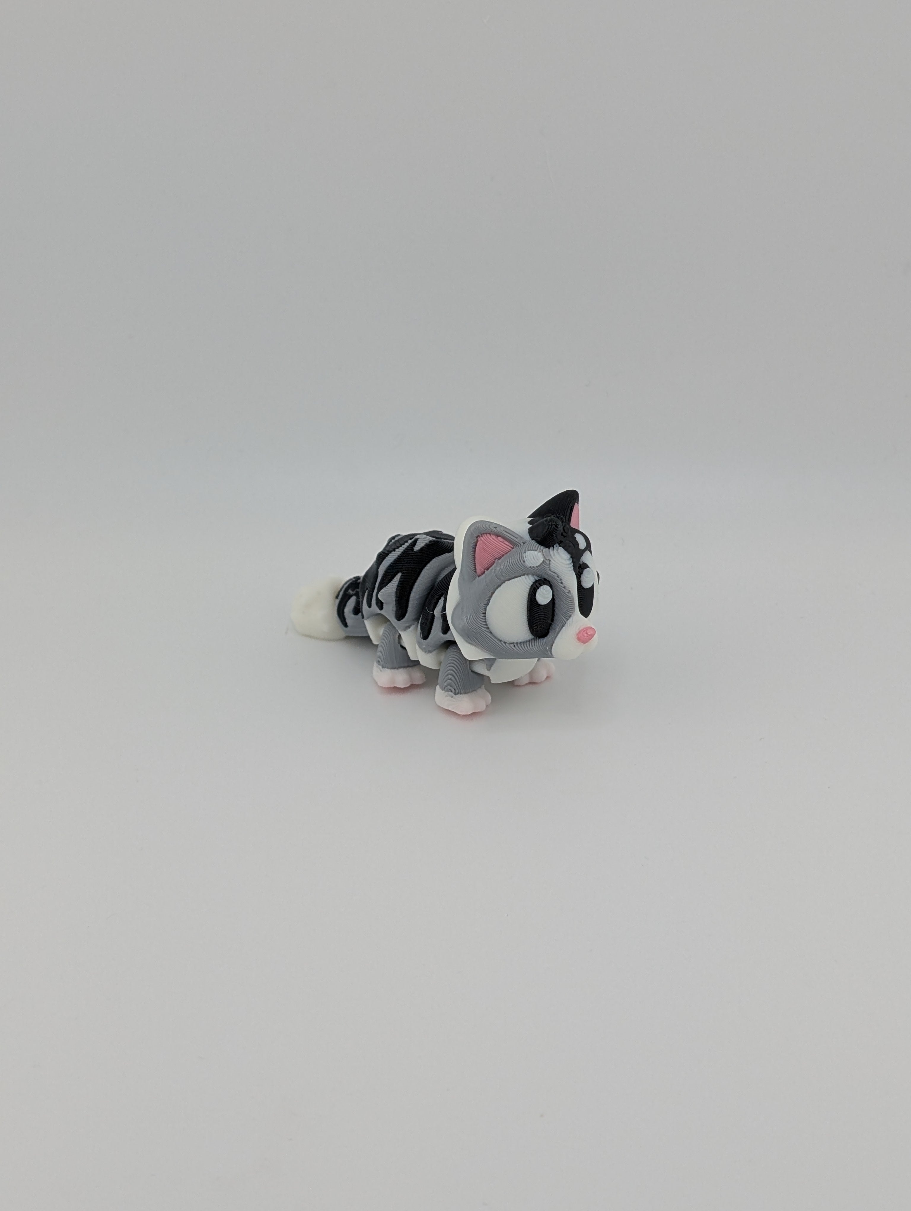 Flexi Cat Keychain Trio – Articulated 3" PLA Fidget Toy