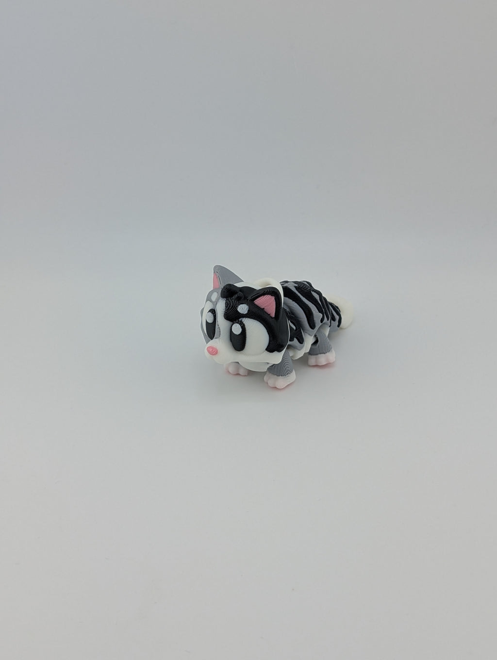 Flexi Cat Keychain Trio – Articulated 3" PLA Fidget Toy